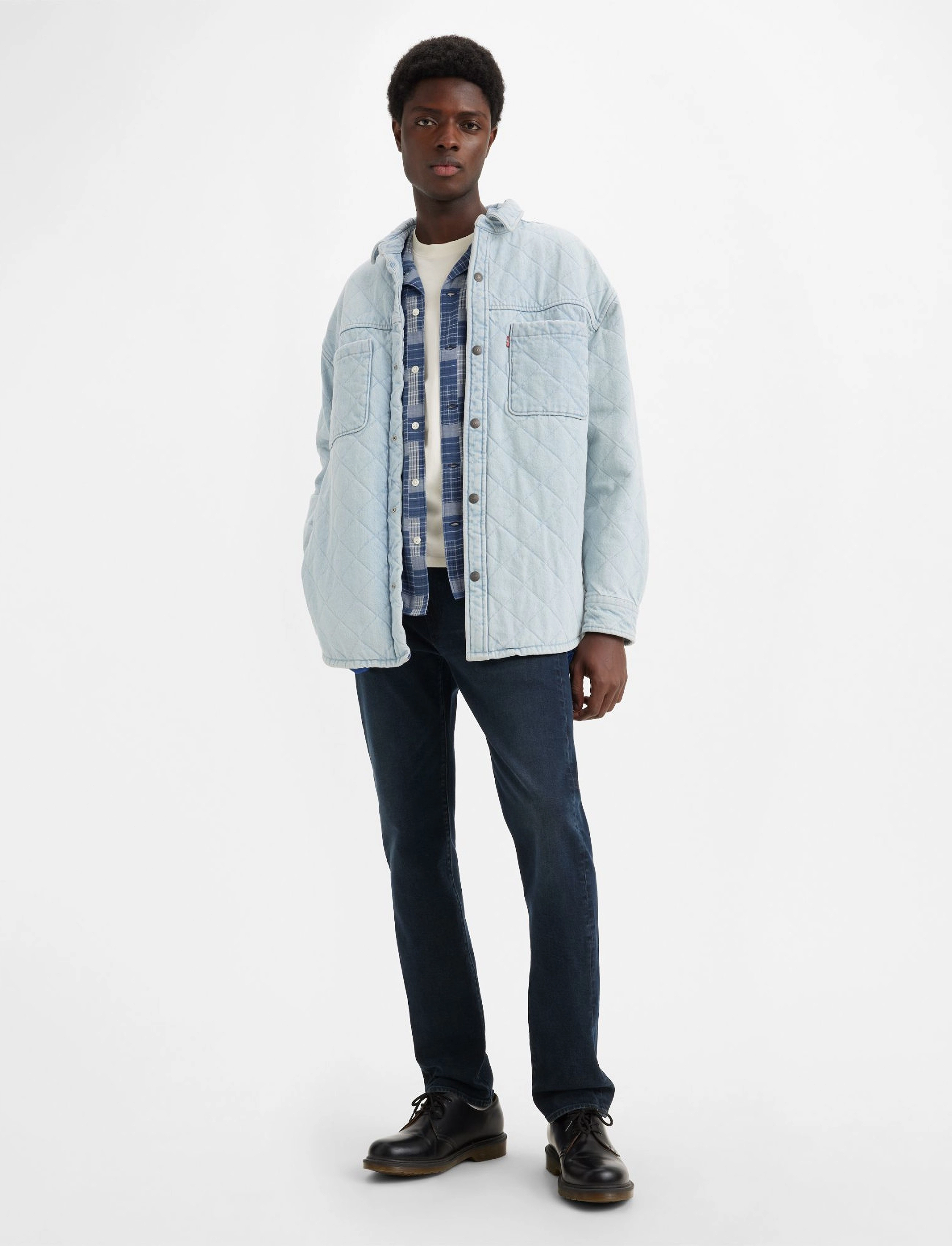 Levi's® - 502 TAPER CHICKEN OF THE WOODS - dark indigo - worn in - 3