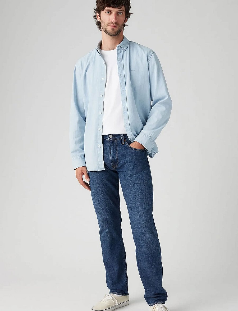 Levi's® - 502 TAPER PART THE SEA LTWT - schmal zulaufende jeans - dark indigo - worn in - 0