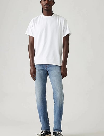 Levi's® 502 TAPER THE NEW BLUE LTWT - Sašaurināti džinsi - MED INDIGO - WORN IN / blue