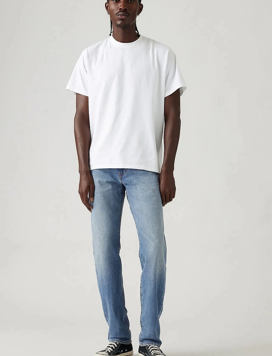 Levi's® - 502 TAPER THE NEW BLUE LTWT - tapered jeans - med indigo - worn in - 0