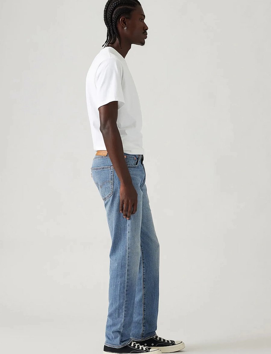 Levi's® - 502 TAPER THE NEW BLUE LTWT - tapered jeans - med indigo - worn in - 3