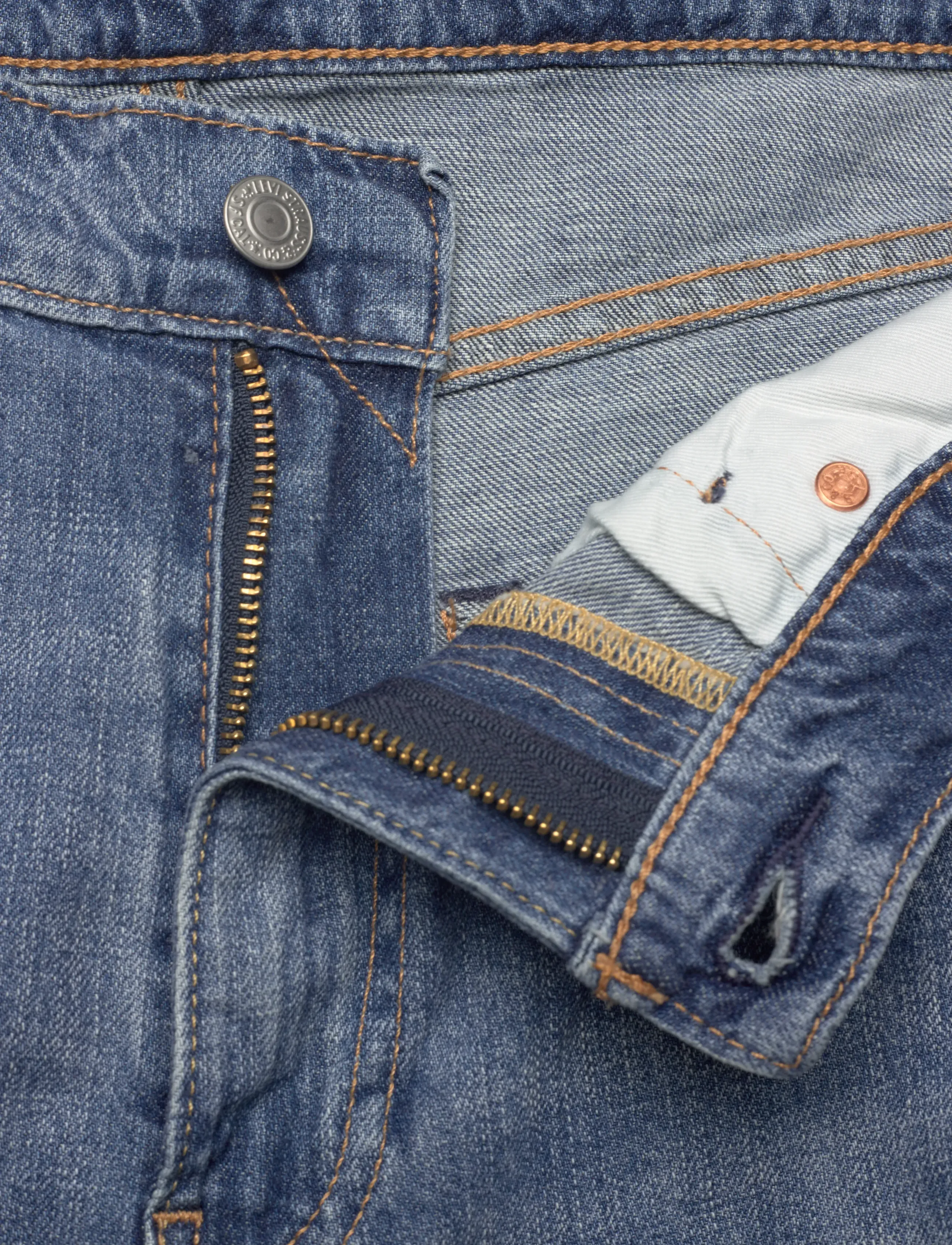 Levi's® - 502 TAPER THE NEW BLUE LTWT - tapered jeans - med indigo - worn in - 5