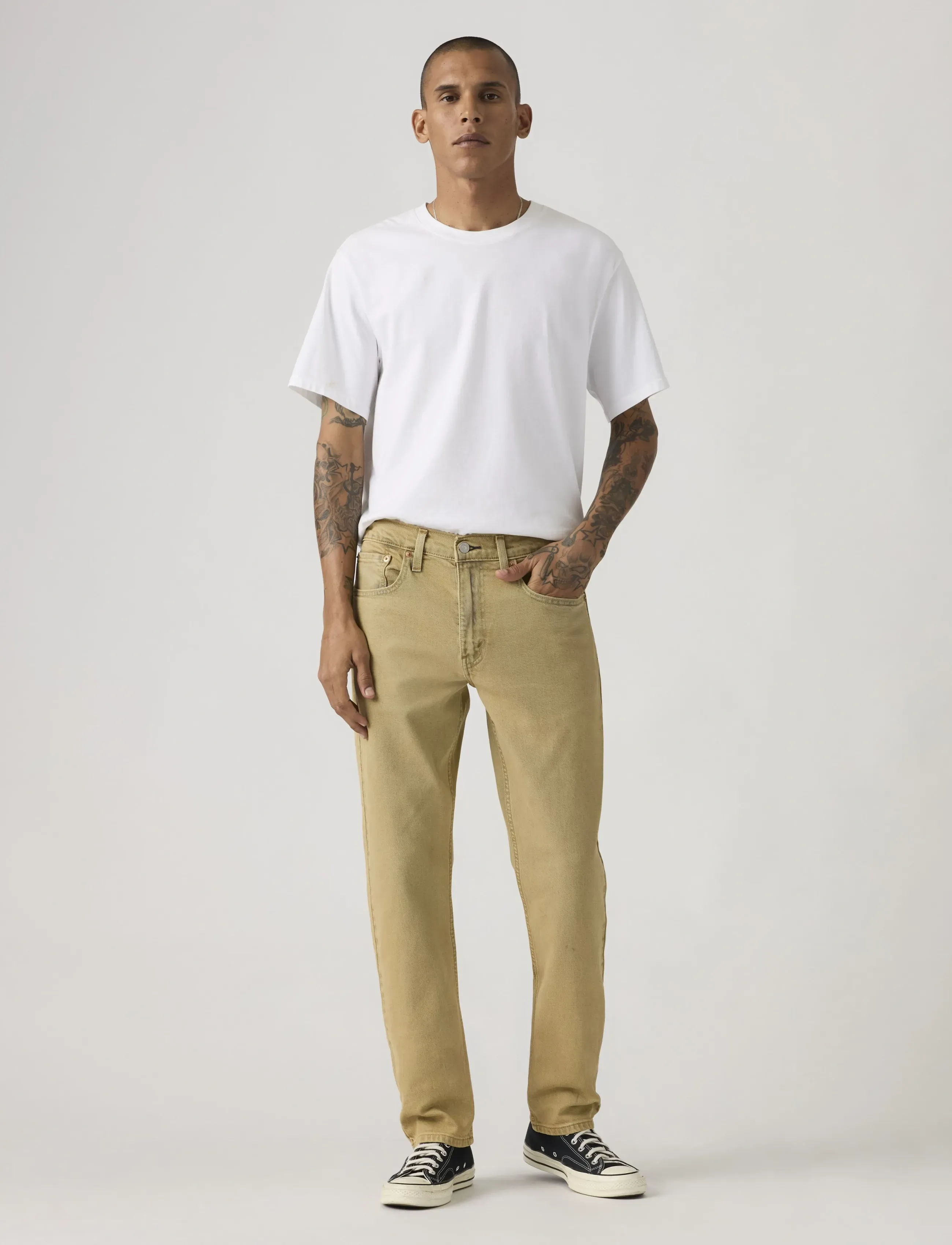 Levi's® 502 TAPER RUNNING DRY OD ADV - Regular jeans - TANS / beige