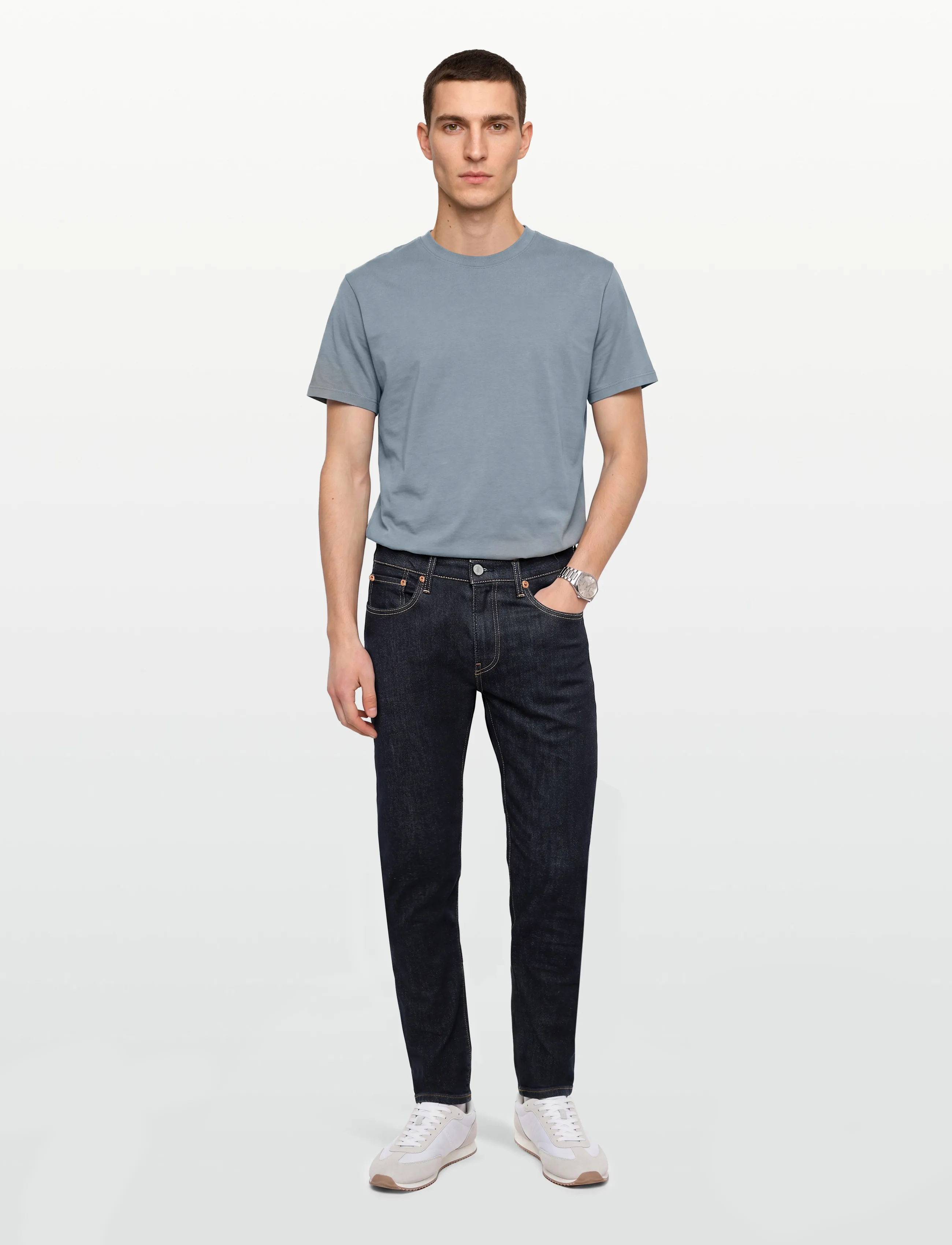 Levi's 502 Taper Stadark, 31 x 34, Jeans, Marineblau - Tapered, Männerswear