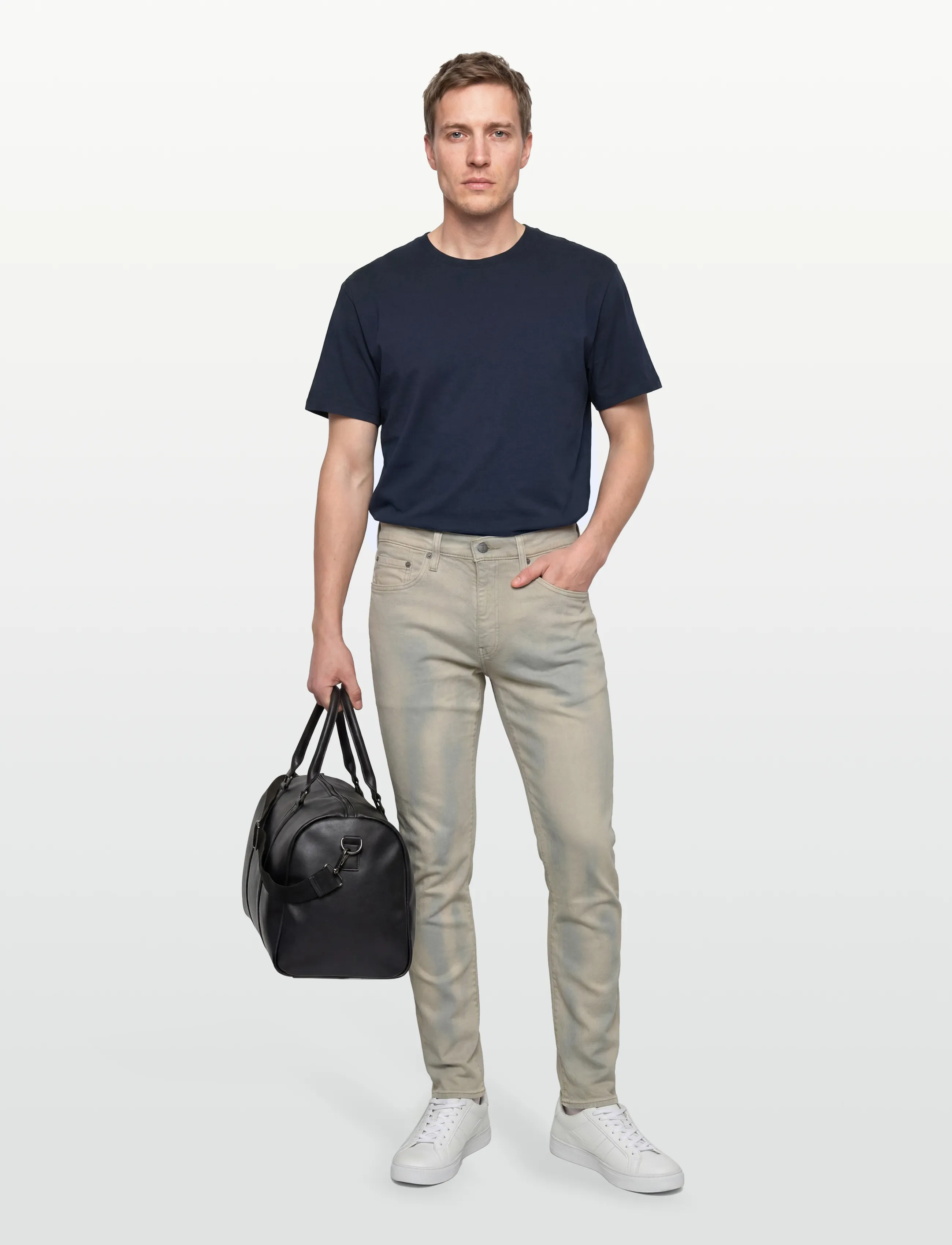 Levi's 502 Taper Prairie Thunderstorm, 34 x 32, Beige, Jeans > Tapered, Herre