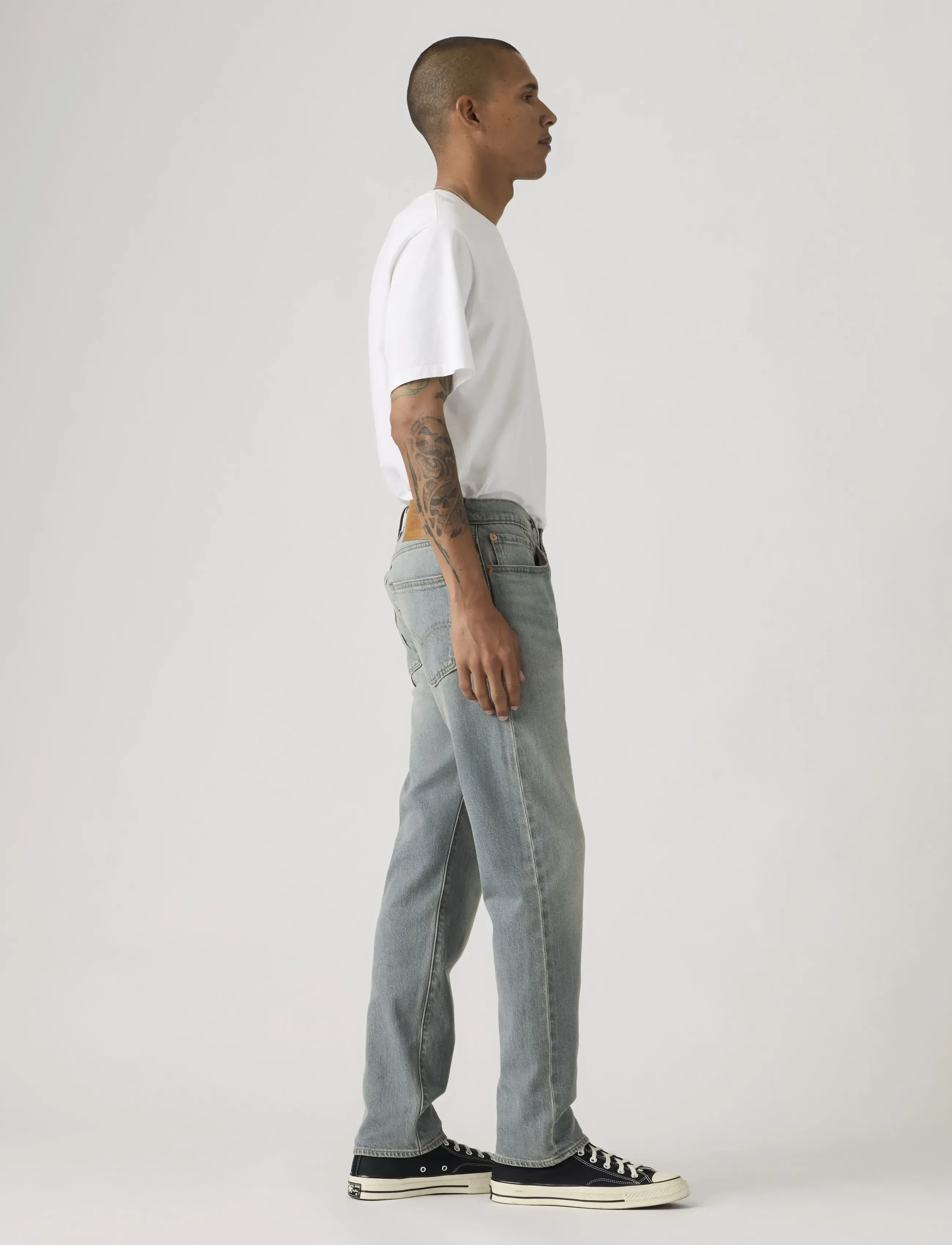 Levi's® - 502 TAPER SILENT ECHO - hosen & jeans - med indigo - worn in - 3