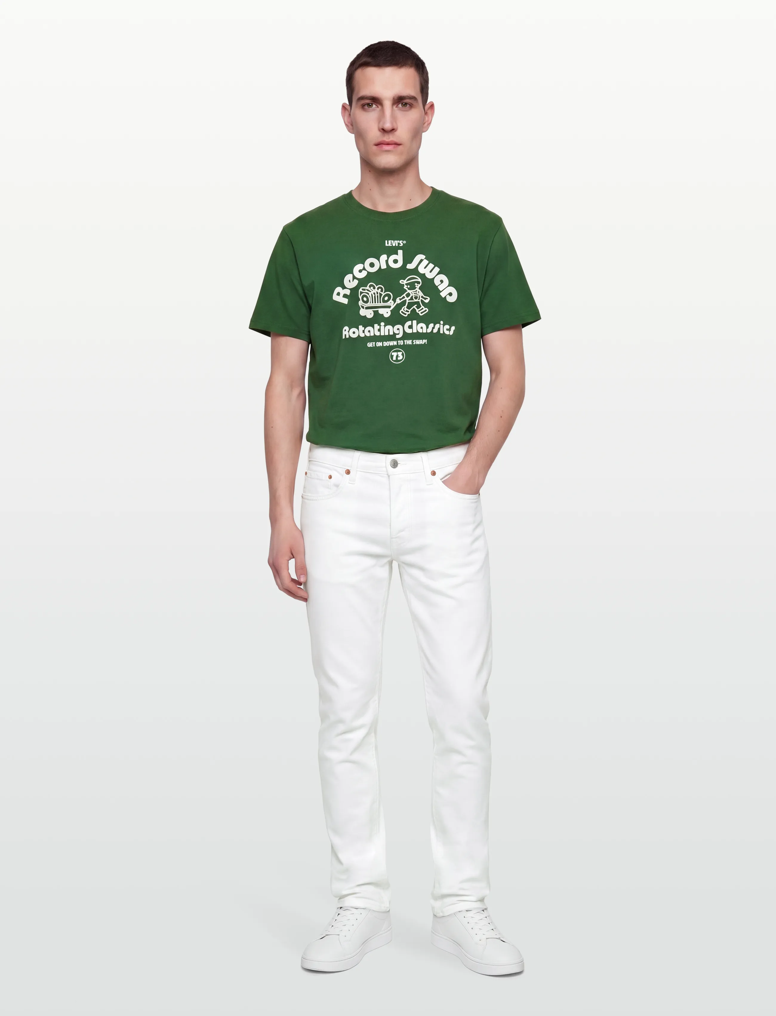 Levi's 502 Taper White Paper Gd, 34 x 30, White, Jeans > Tapered, Herre