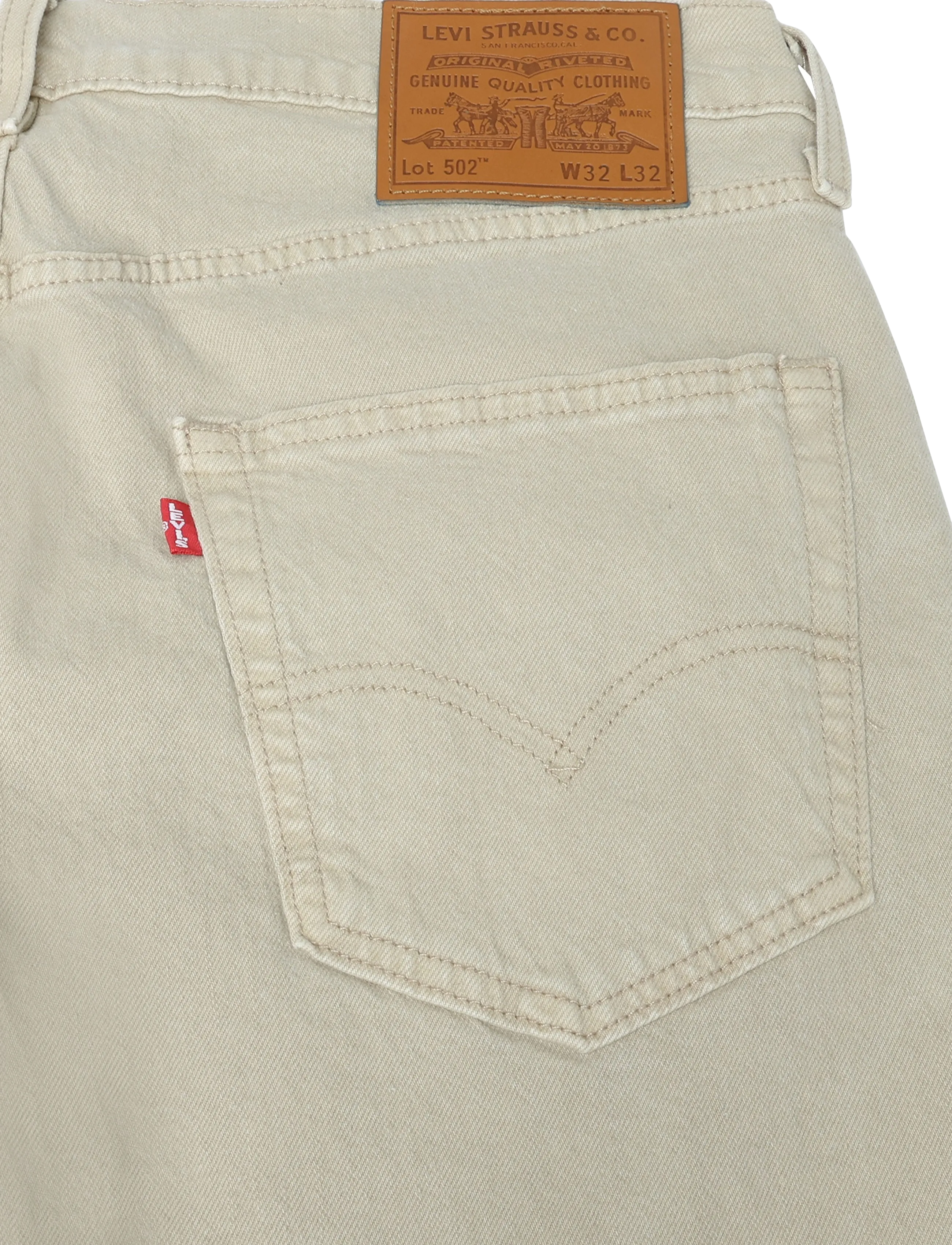 Levi's® - 502 TAPER TOASTED HAZELNUT GD - tapered jeans - tans - 4