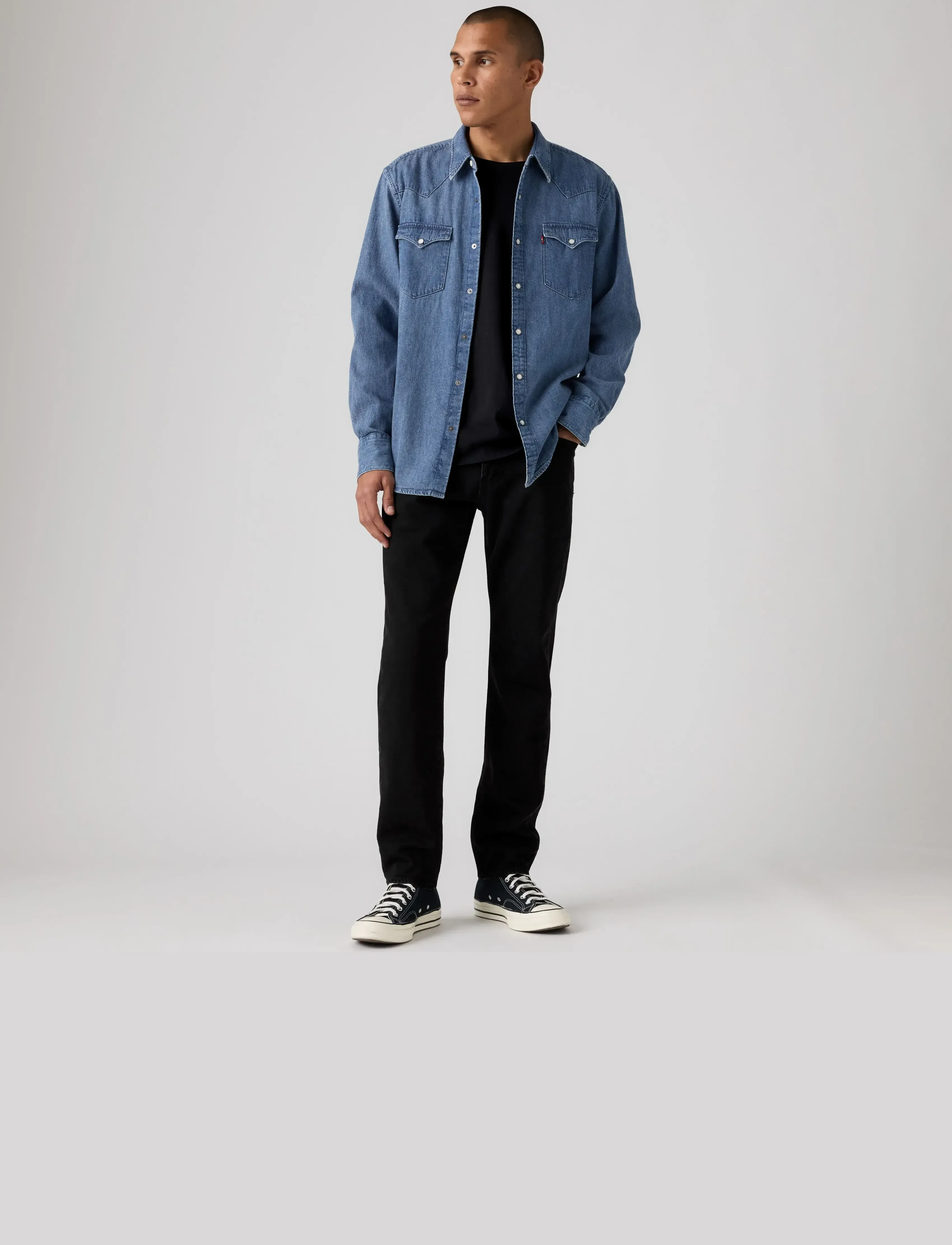 Levi's® 502 TAPER AS NIGHT FALLS - Streetwear - BLACKS / black
