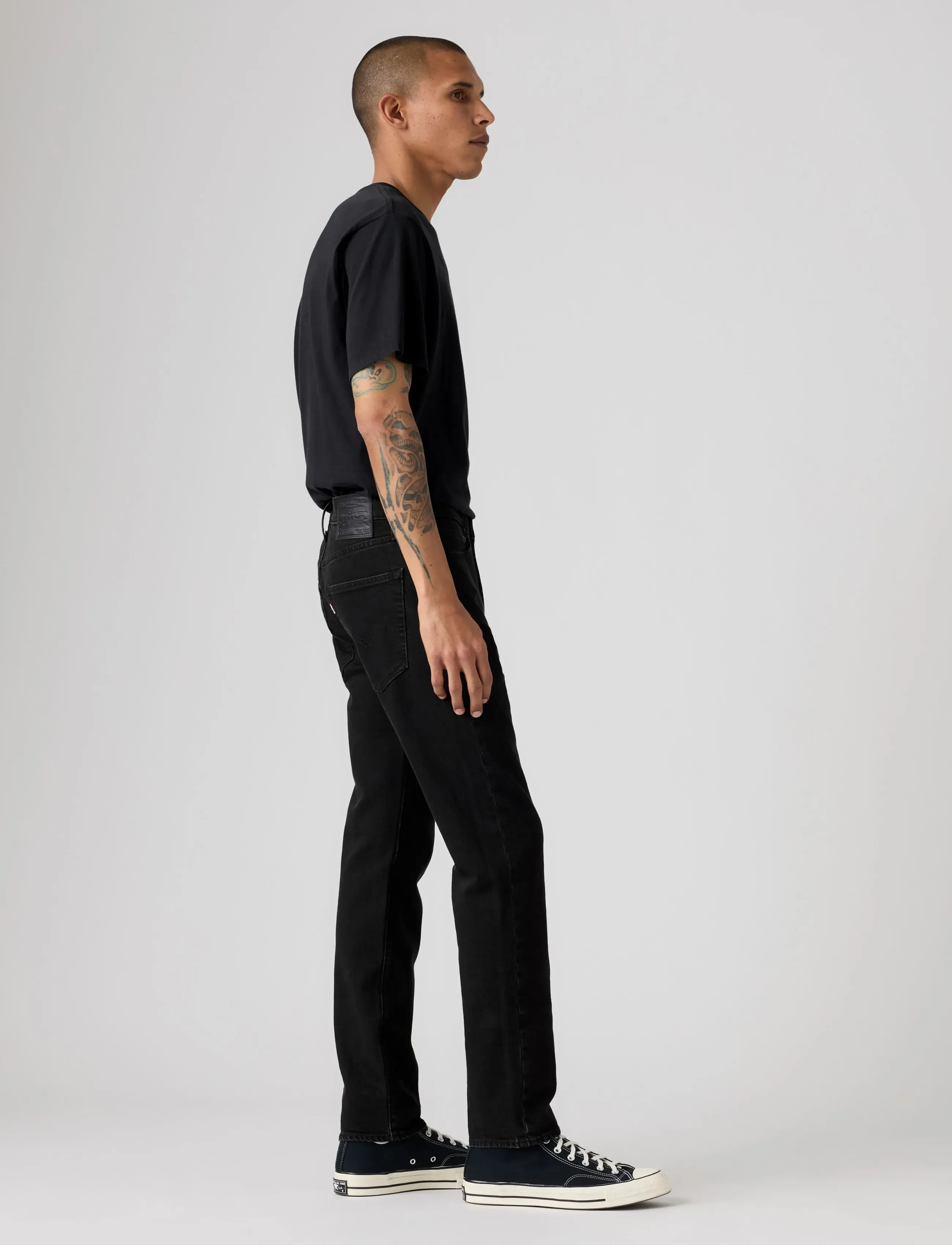 Levi's® 502 TAPER AS NIGHT FALLS - Streetstyle - BLACKS / black