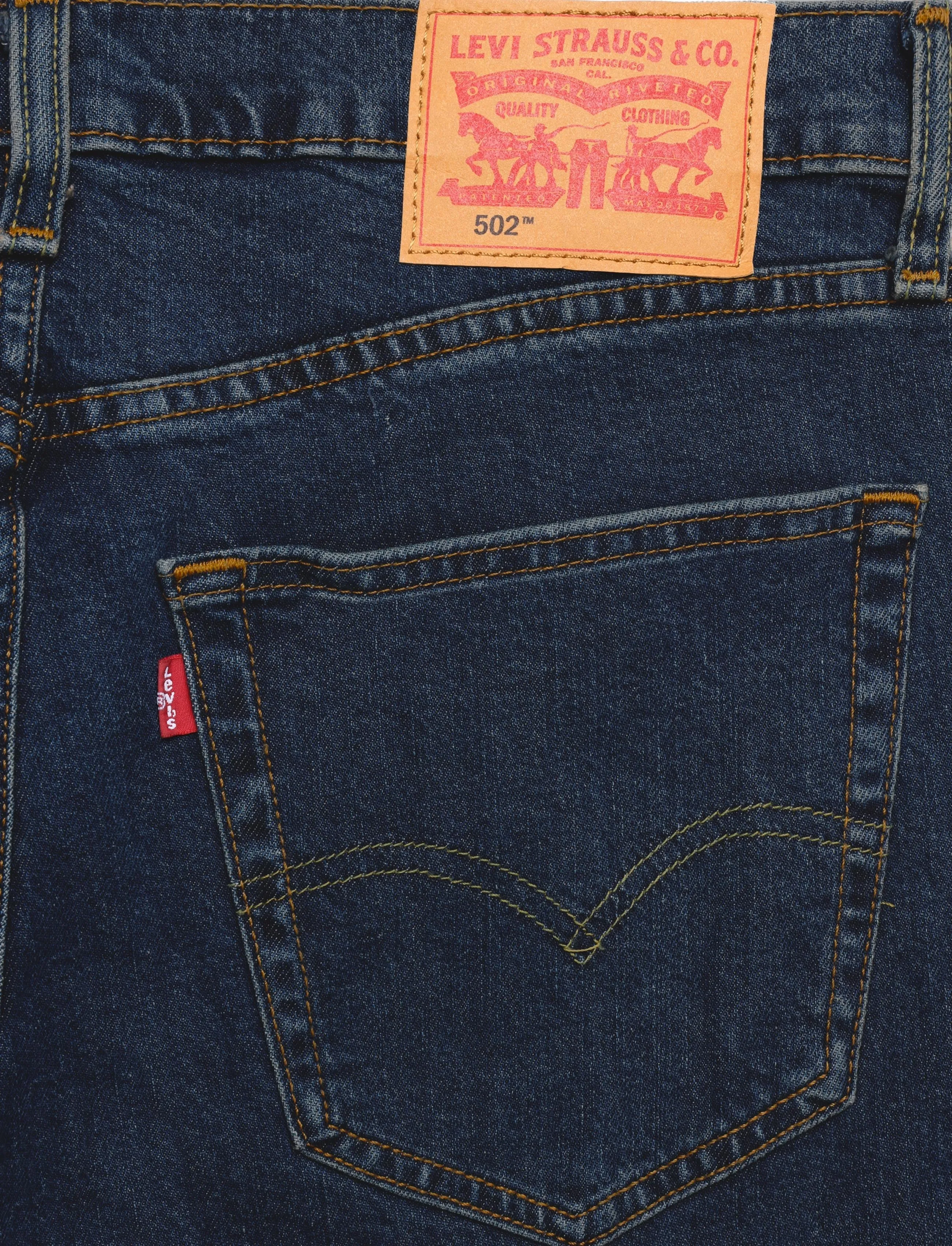 Levi's® - 502 TAPER ALL MY THOUGHTS ADV - tapered jeans - dark indigo - worn in - 4