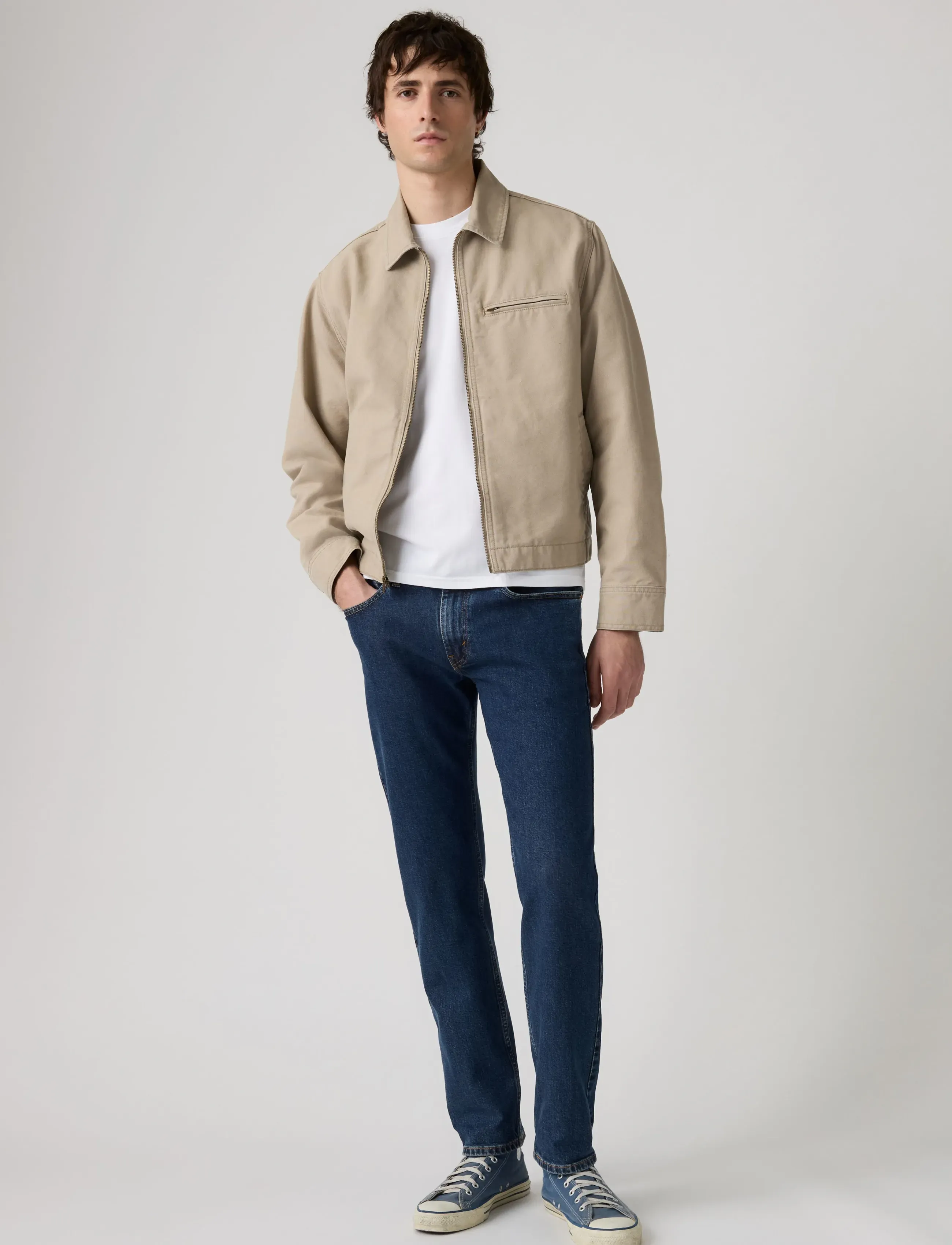 Levi's® - 502 TAPER ALL MY THOUGHTS ADV - byxor & jeans - dark indigo - worn inpp - 0
