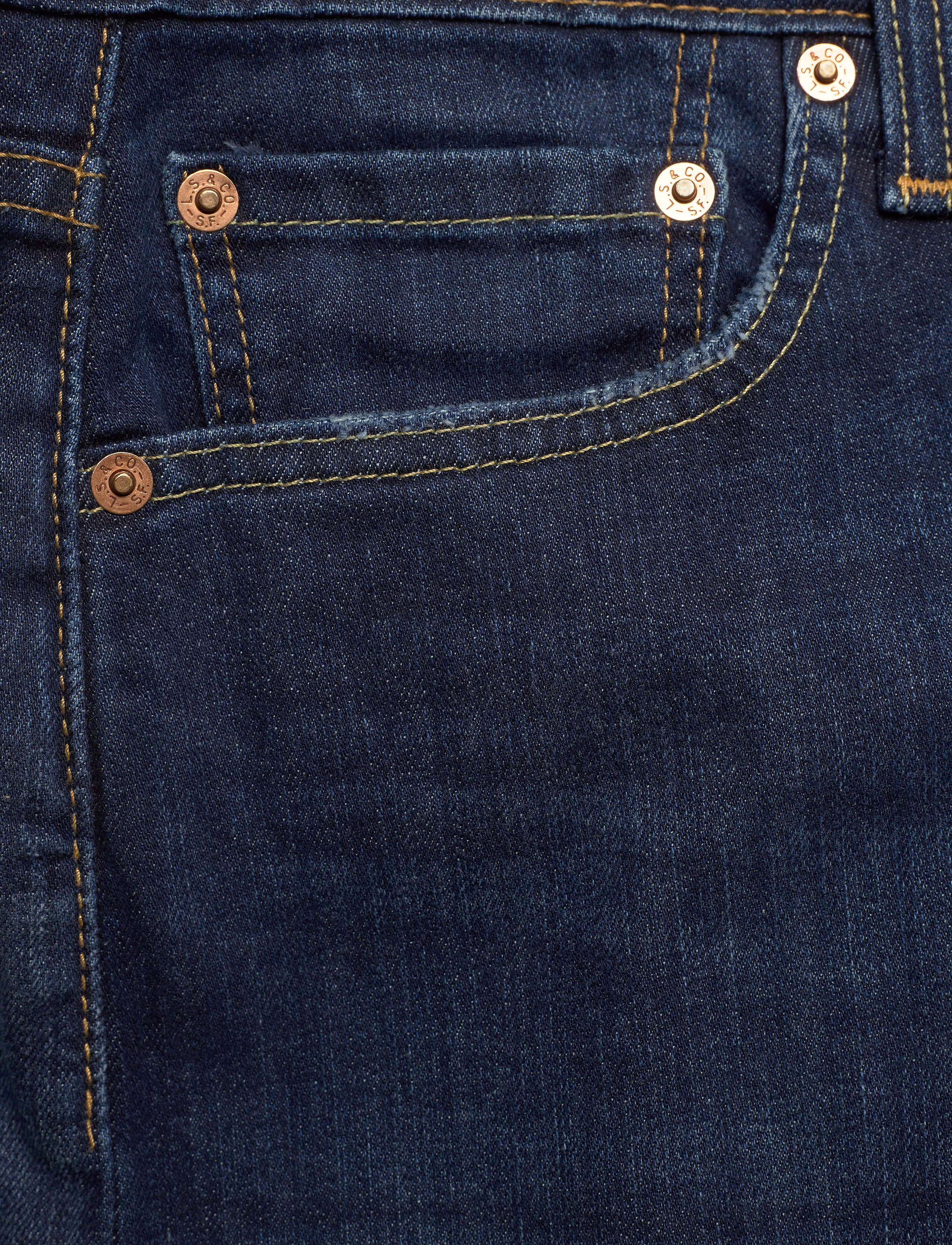 LEVI´S Men - 502 TAPER SHORTS 10 RAINSHOWER - dark indigo - worn in - 2
