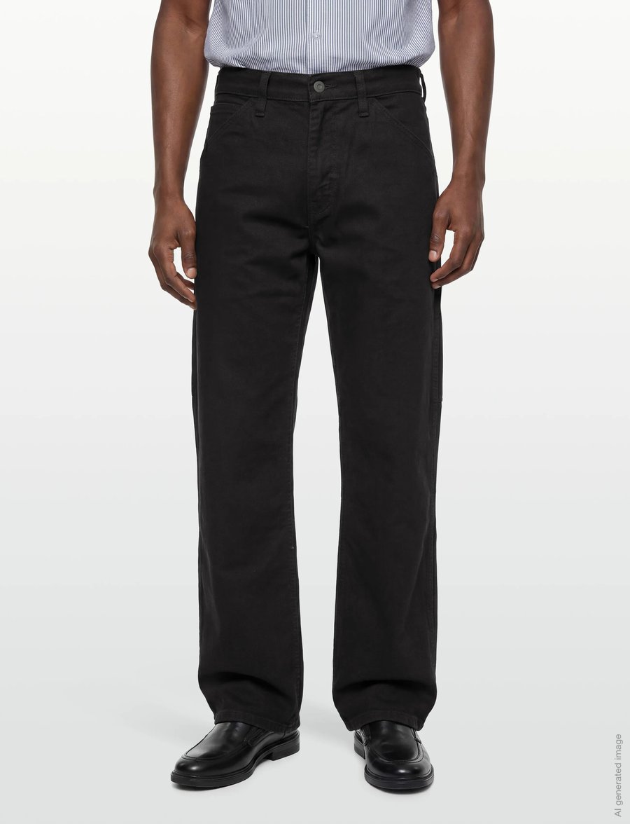 Levi's® - WORKWEAR 505 UTILITY BLACK CAN - suorat farkut - blacks - 3