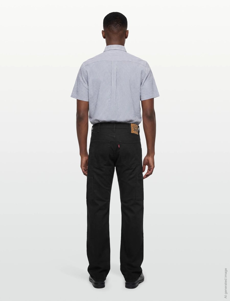 Levi's® - WORKWEAR 505 UTILITY BLACK CAN - suorat farkut - blacks - 4
