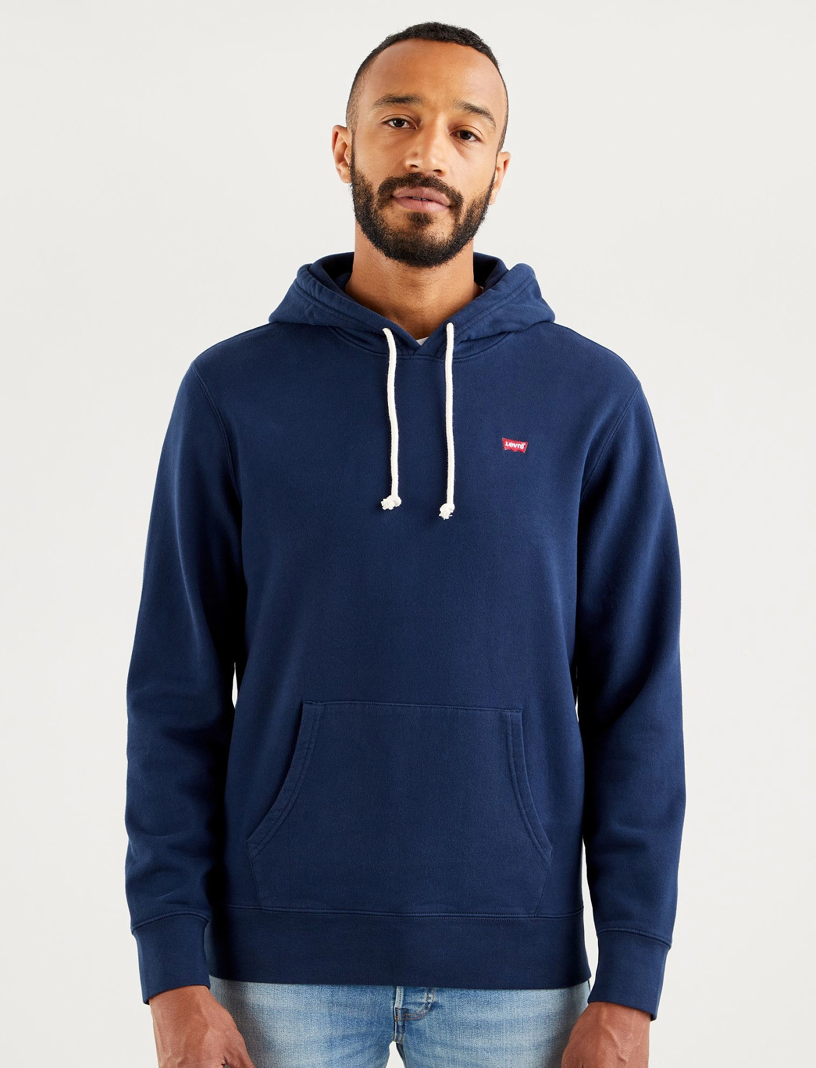 Levi's The Original Hm Hoodie Navy Bl, Mænd, Original Hættetrøje, Navy, Str: XS