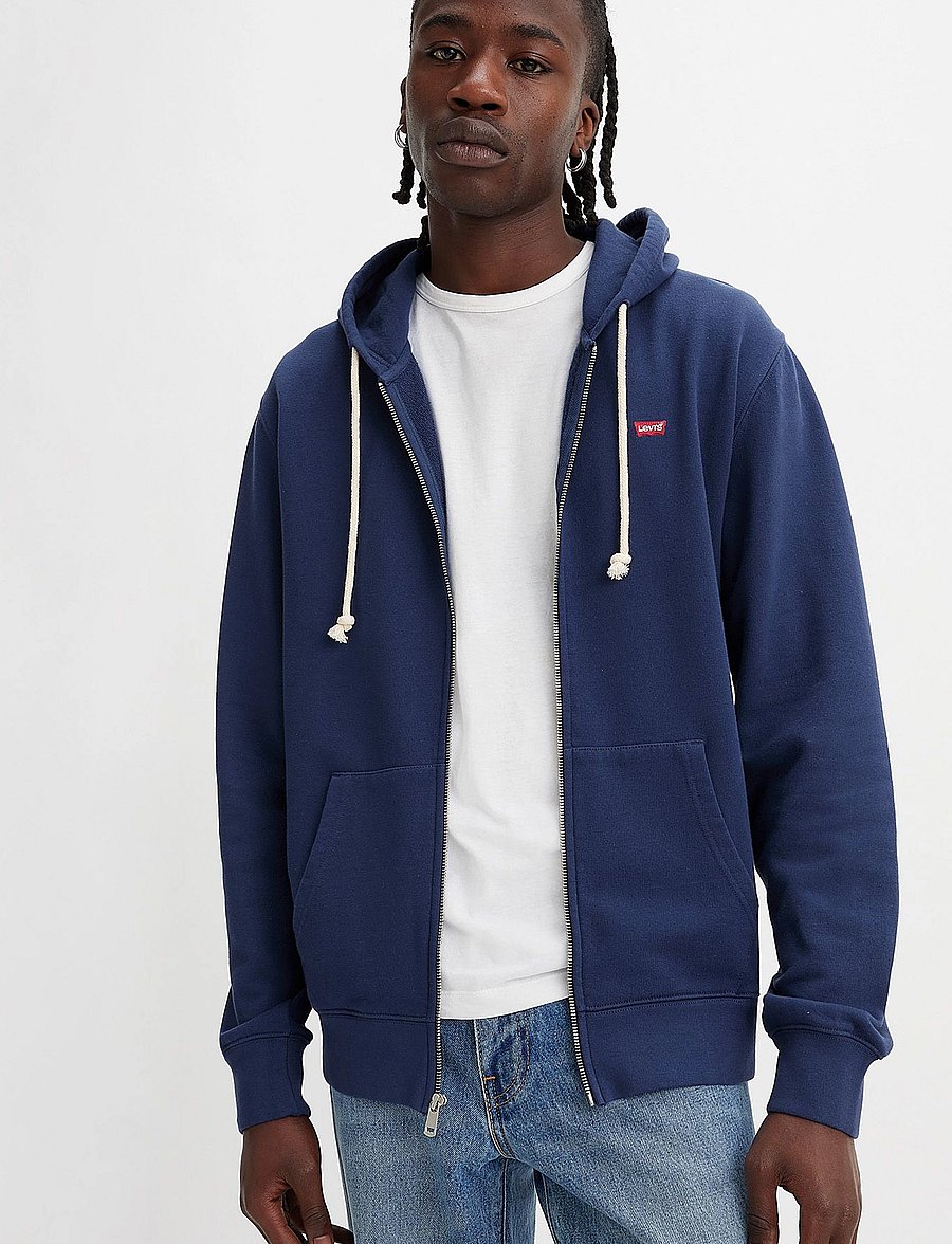 Levi's® - THE ORIGINAL HM ZIP UP NAVY BL - kapuutsiga pusad - blues11 - 0