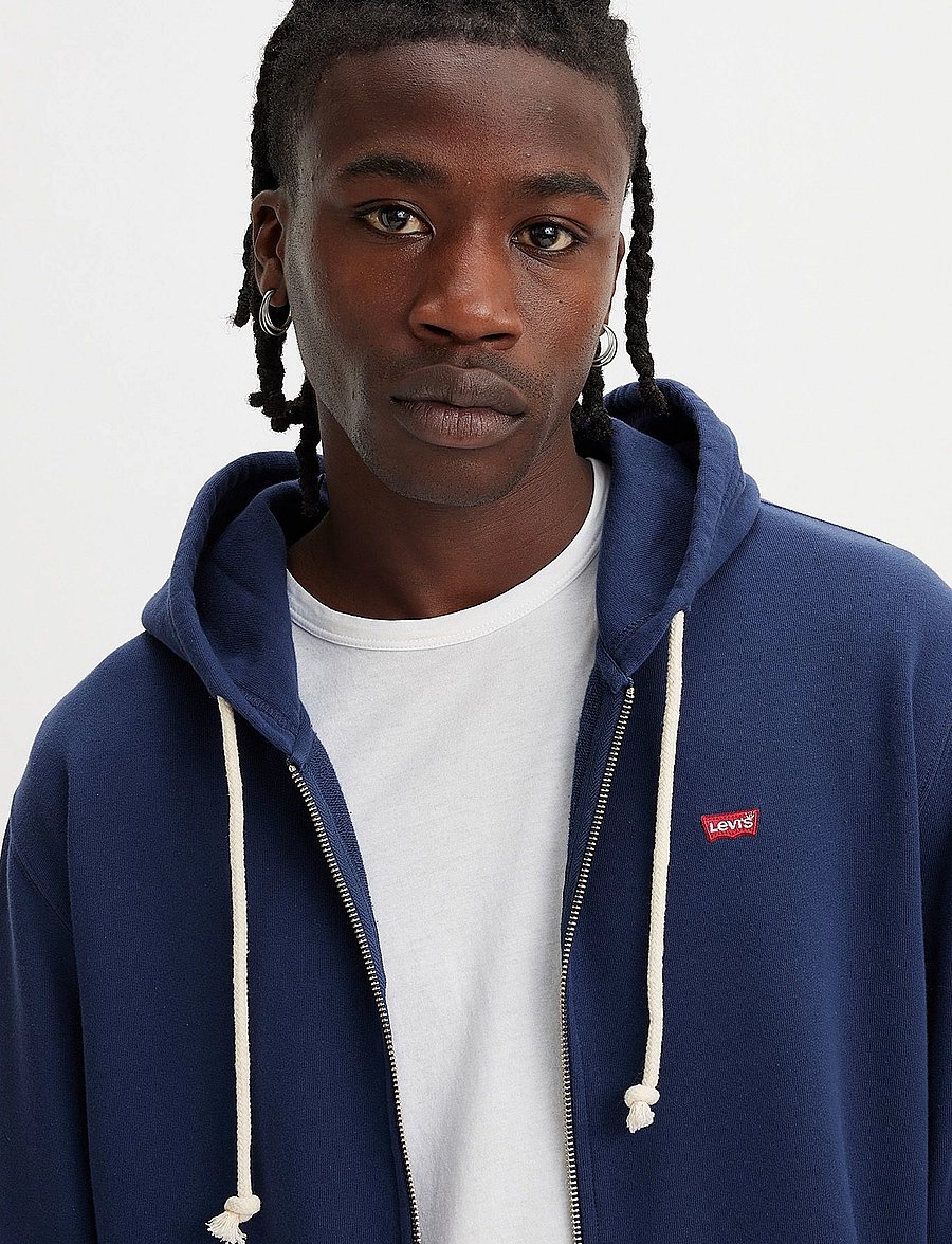 Levi's® - THE ORIGINAL HM ZIP UP NAVY BL - kapuutsiga pusad - blues11 - 5