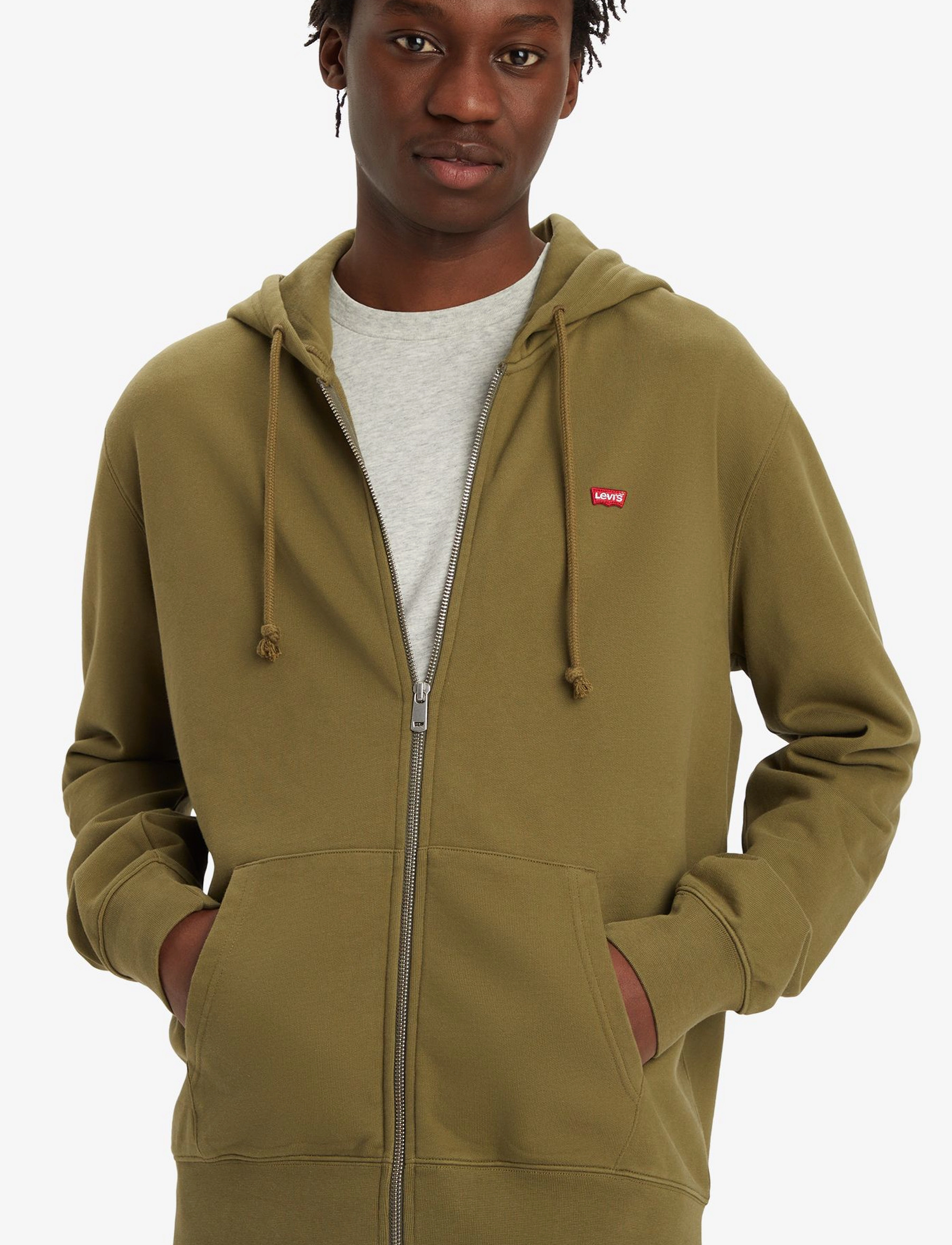 LEVI´S Men - NEW ORIGINAL ZIP UP BURNT OLIV - greens - 4