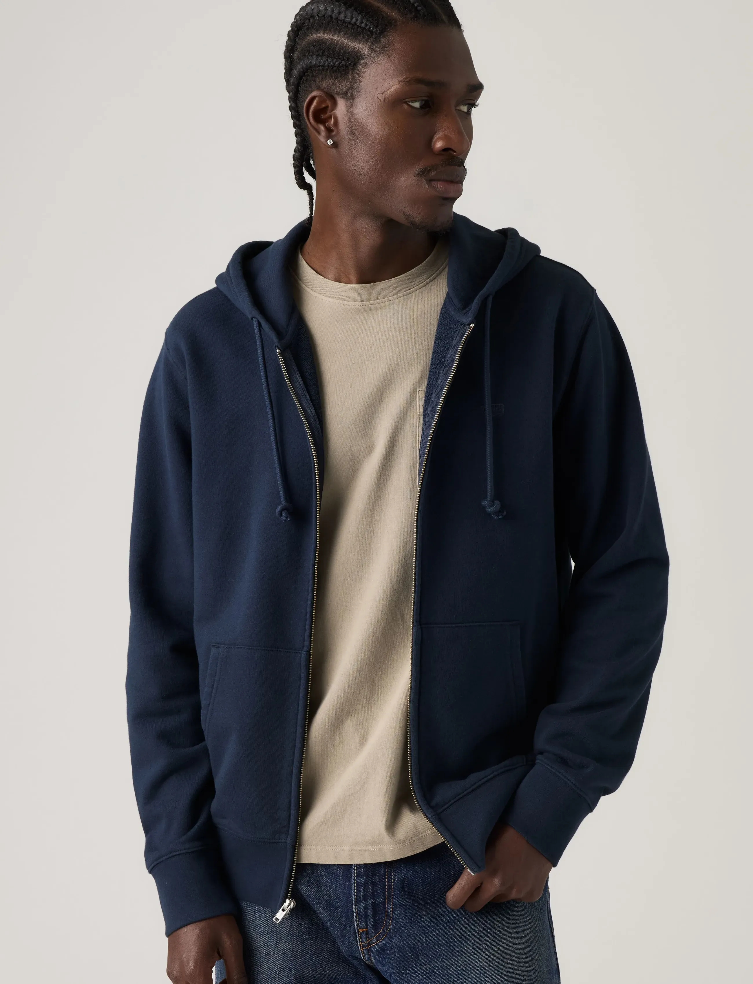 Levi's® THE ORIGINAL HM ZIP UP NAVY BL - Streetwear - BLUES / navy