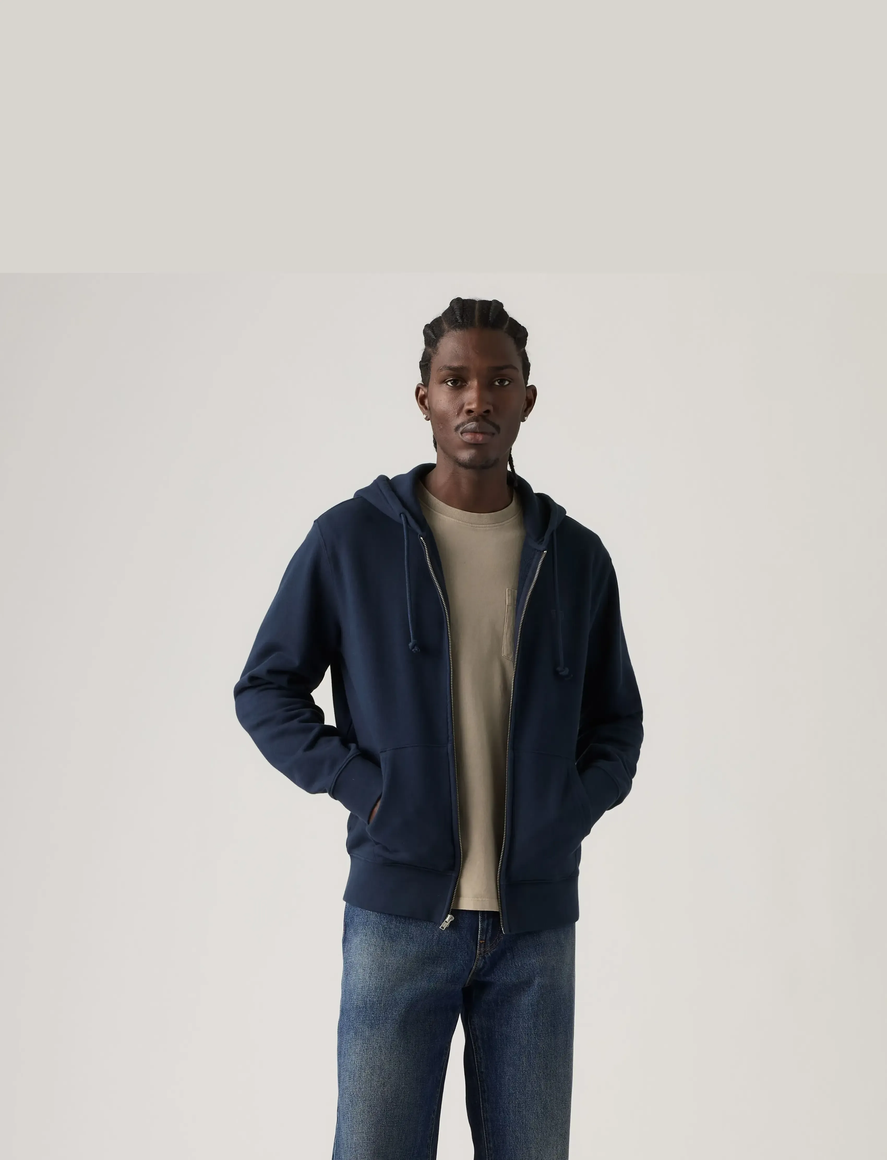 Levi's® - THE ORIGINAL HM ZIP UP NAVY BL - kapuzenpullover - blues - 3