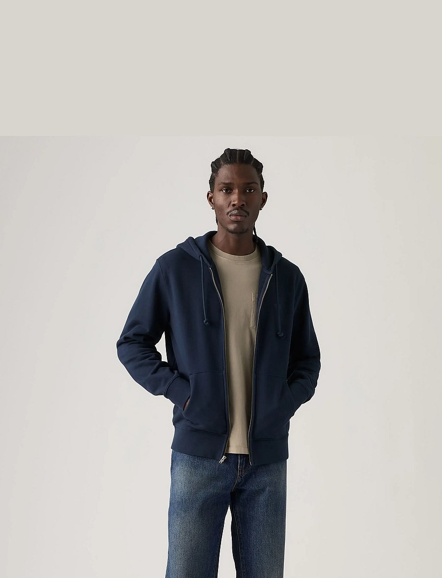 Levi's® - THE ORIGINAL HM ZIP UP NAVY BL - kapuzenpullover - blues - 3