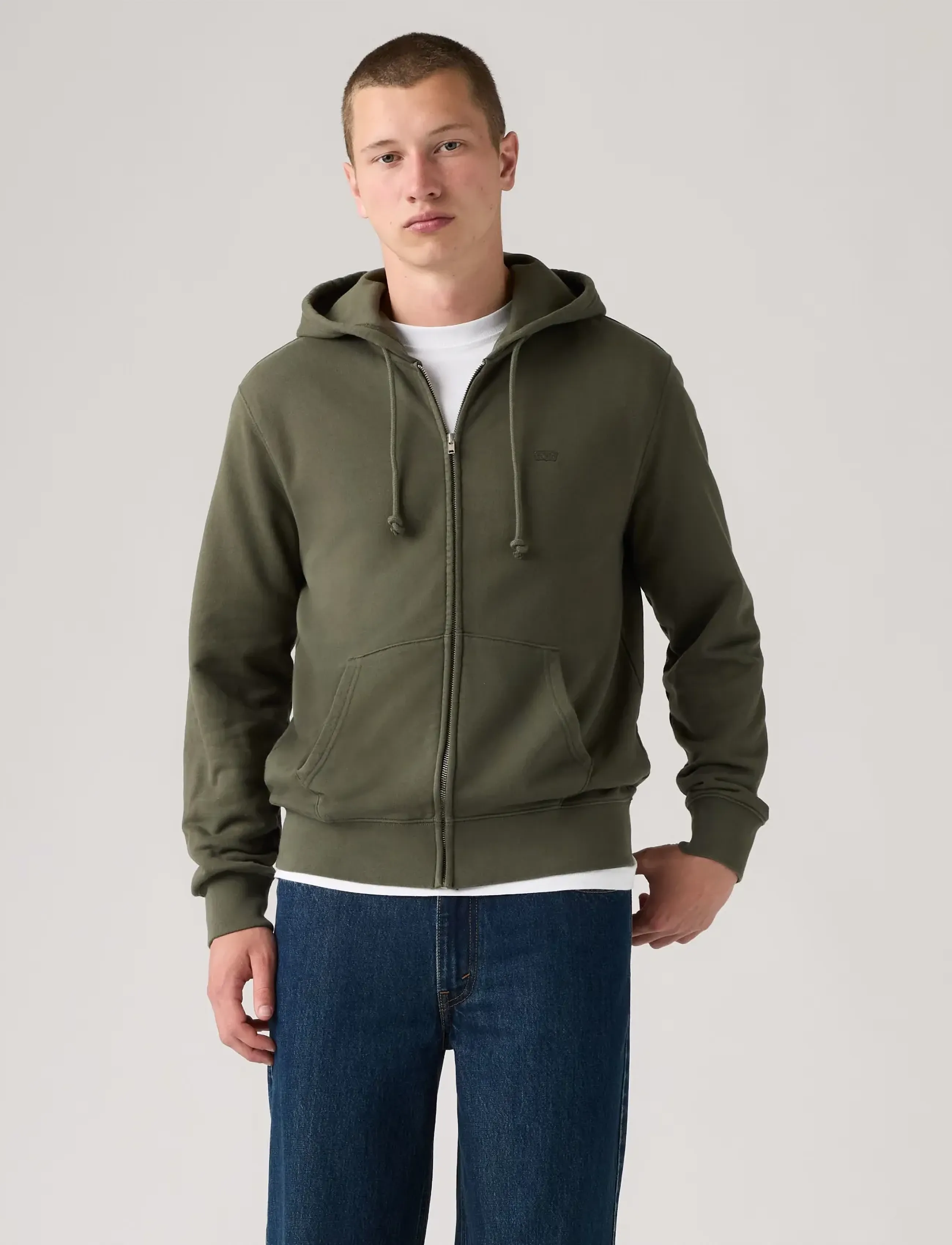 Levi's® - THE ORIGINAL HM ZIP UP DEEP DE - sweatshirts - greens - 4
