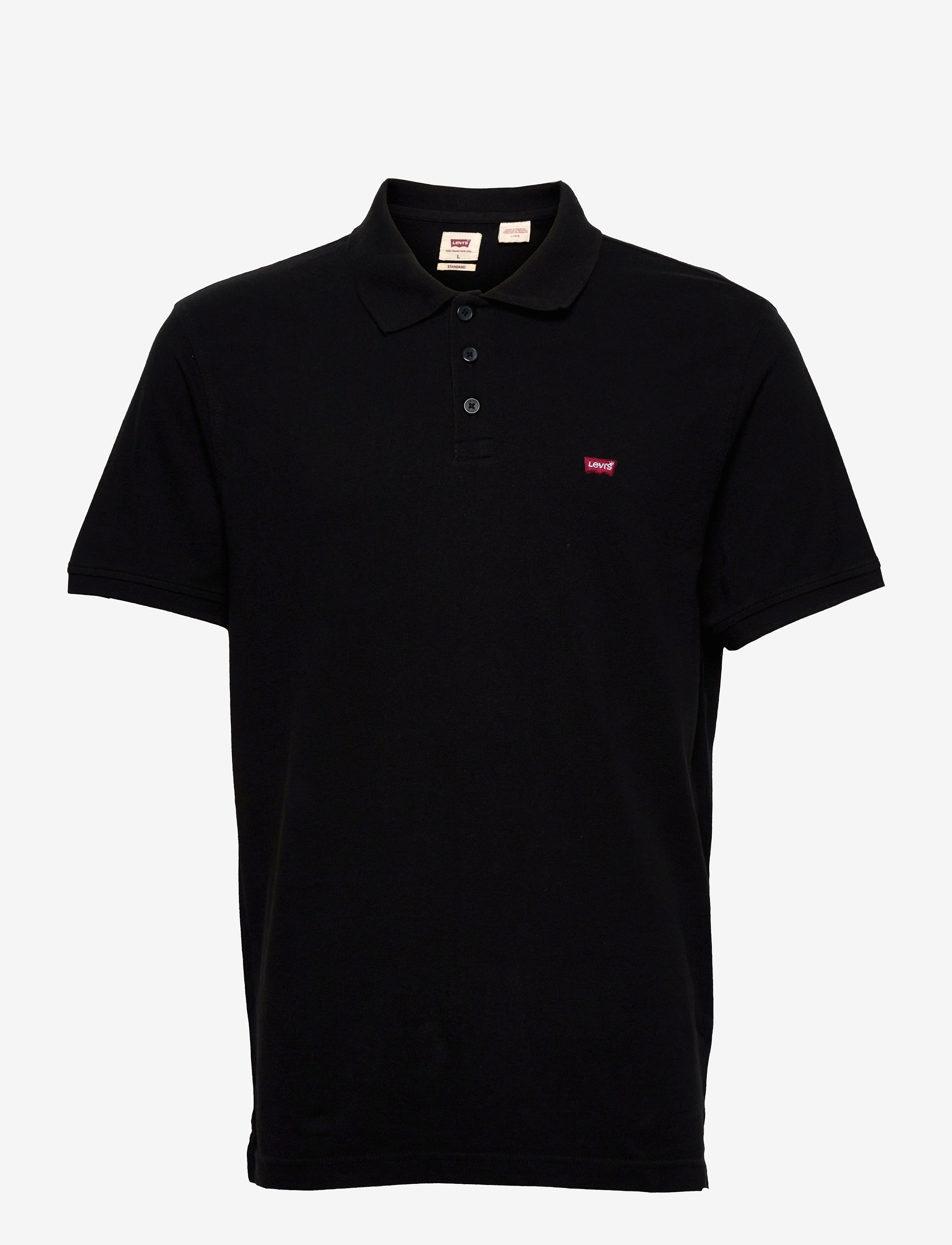 Levi's® LEVIS HM POLO MINERAL BLACK PI - Kortermede - BLACKS / black