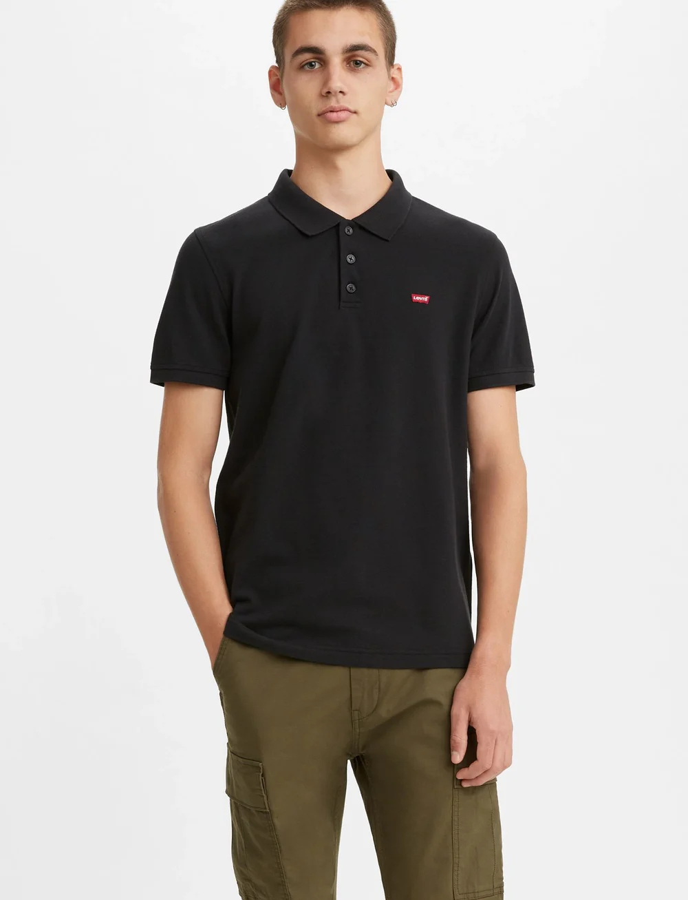 Levi's® - LEVIS HM POLO MINERAL BLACK PI - kortærmede poloer - blacks - 0