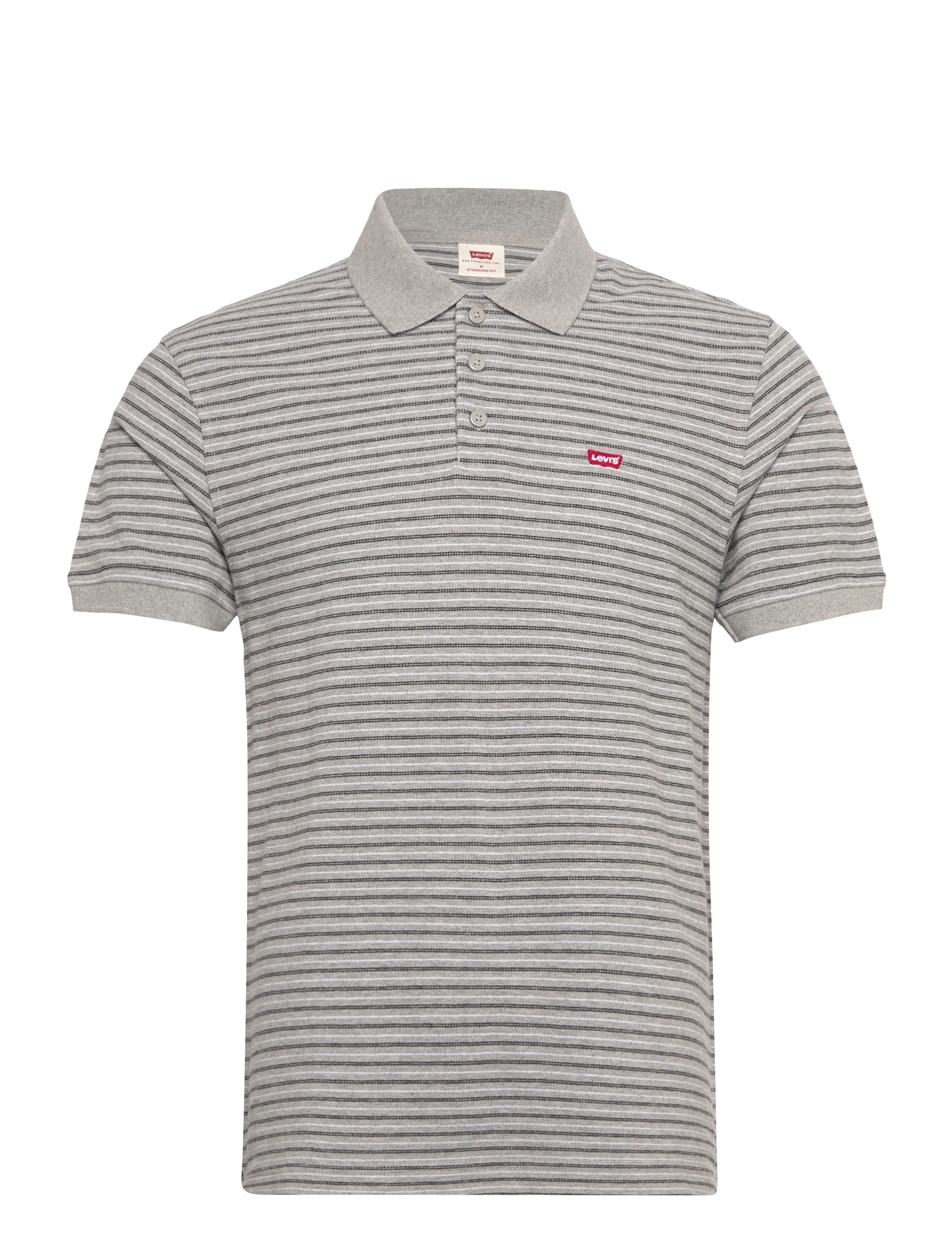 Levi's® LEVIS HM POLO GUS STRIPE MIDTO - Kläder - GREYS / grey