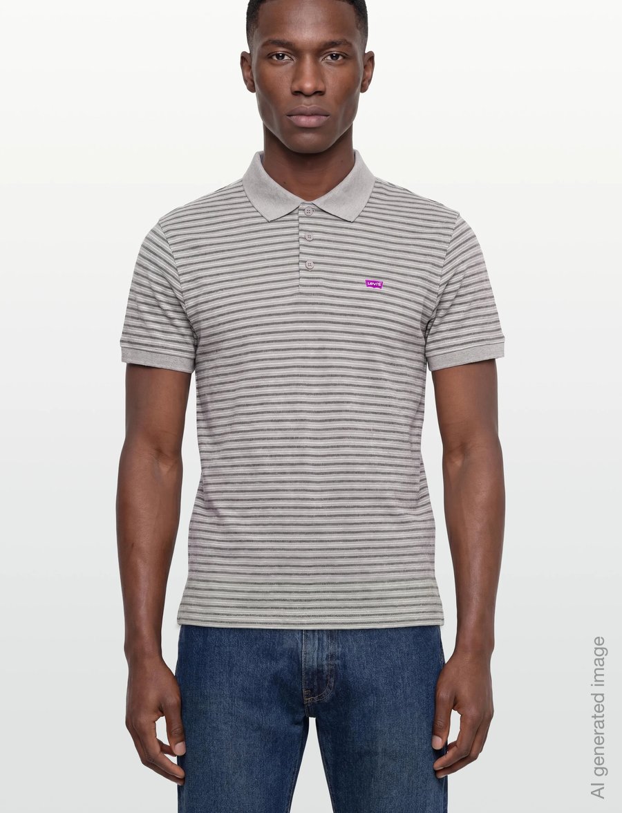Levi's® - LEVIS HM POLO GUS STRIPE MIDTO - lühikeste varrukatega polod - greys - 3