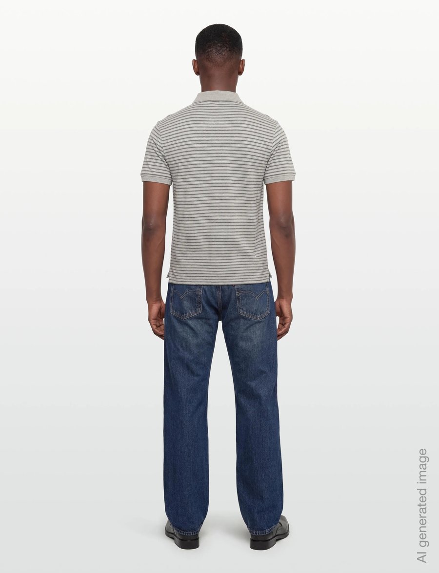 Levi's® - LEVIS HM POLO GUS STRIPE MIDTO - lühikeste varrukatega polod - greys - 4