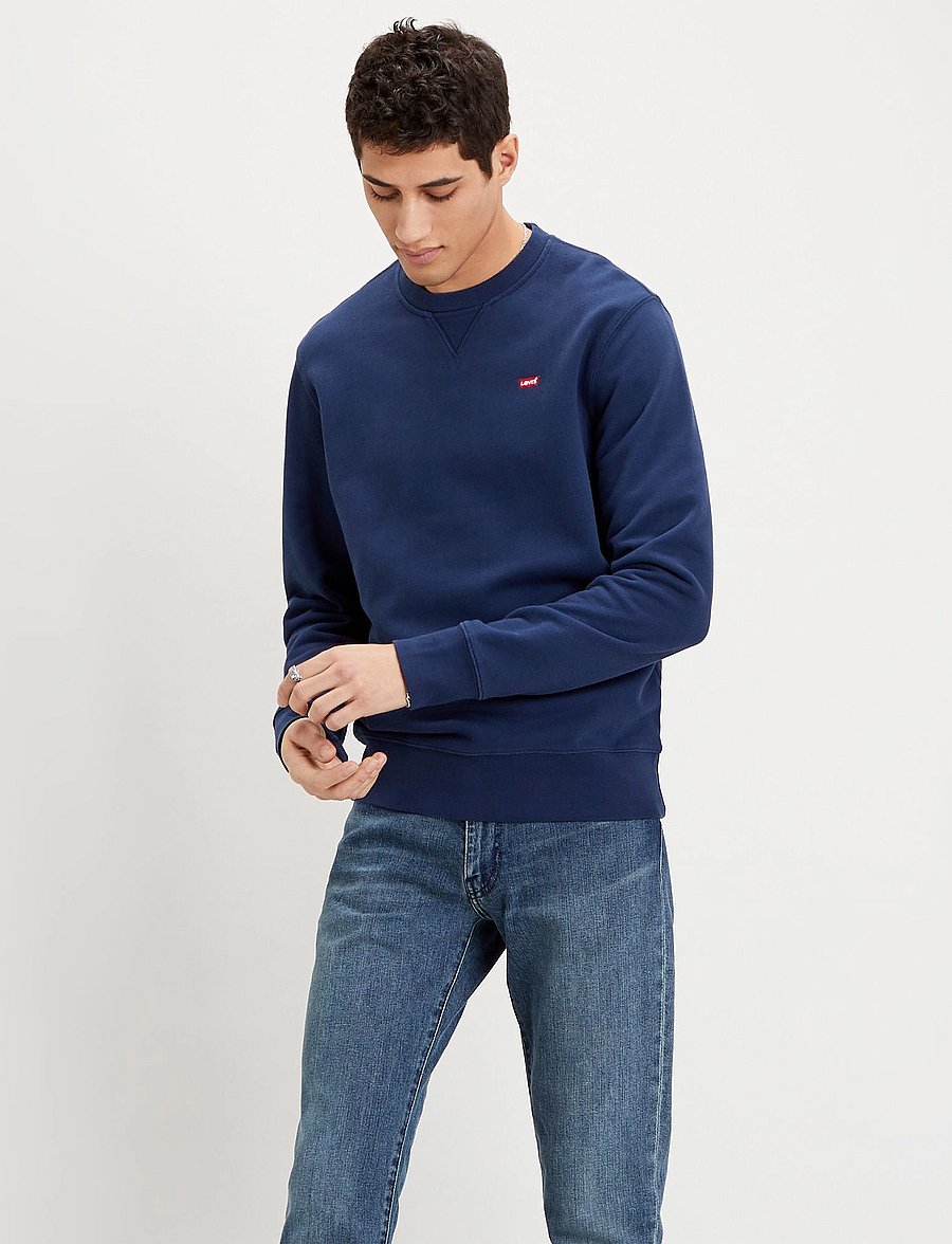 Levi's® - THE ORIGINAL HM CREW NAVY BLAZ - sweatshirts - blues - 0