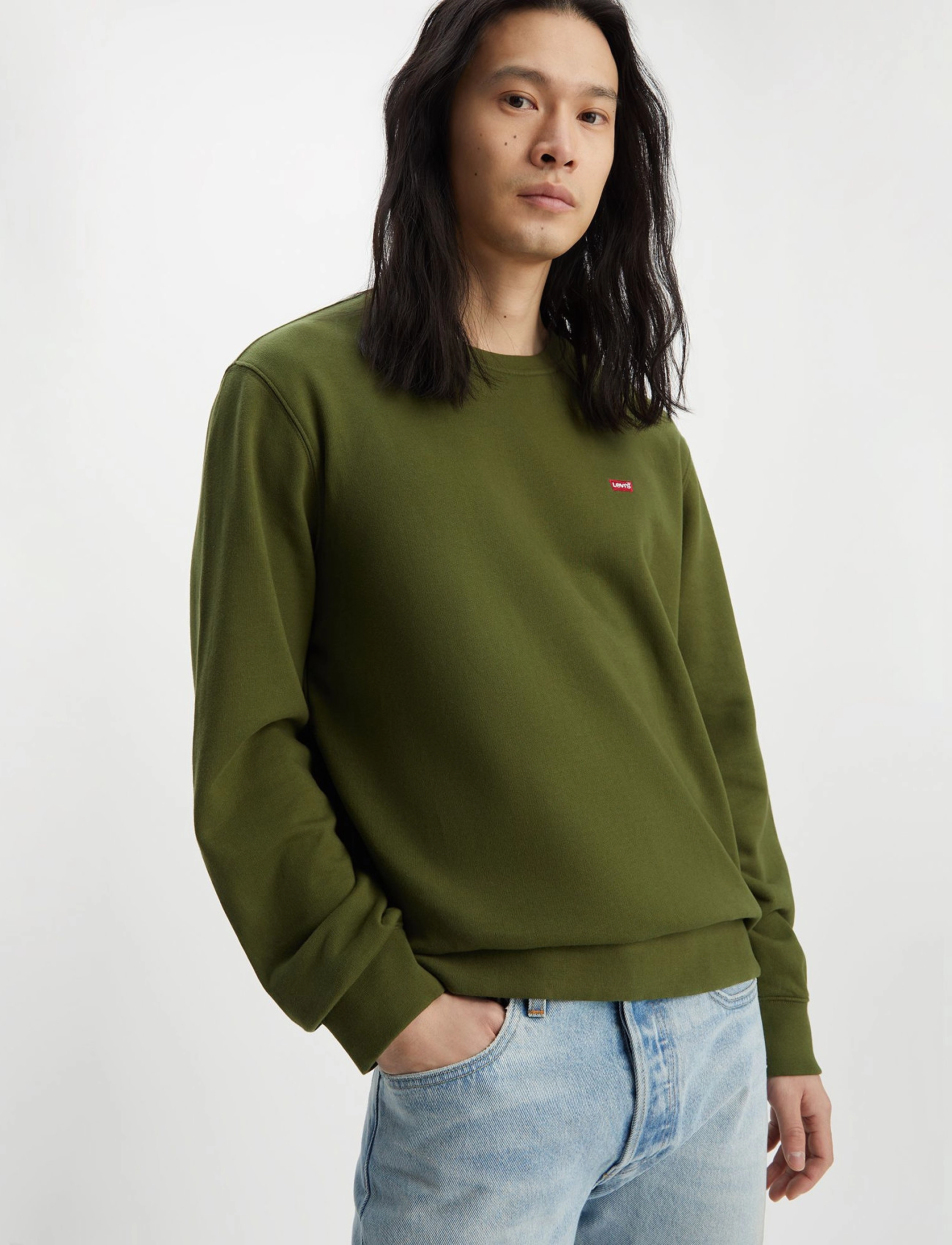 LEVI´S Men - NEW ORIGINAL CREW SEA MOSS - greens - 2