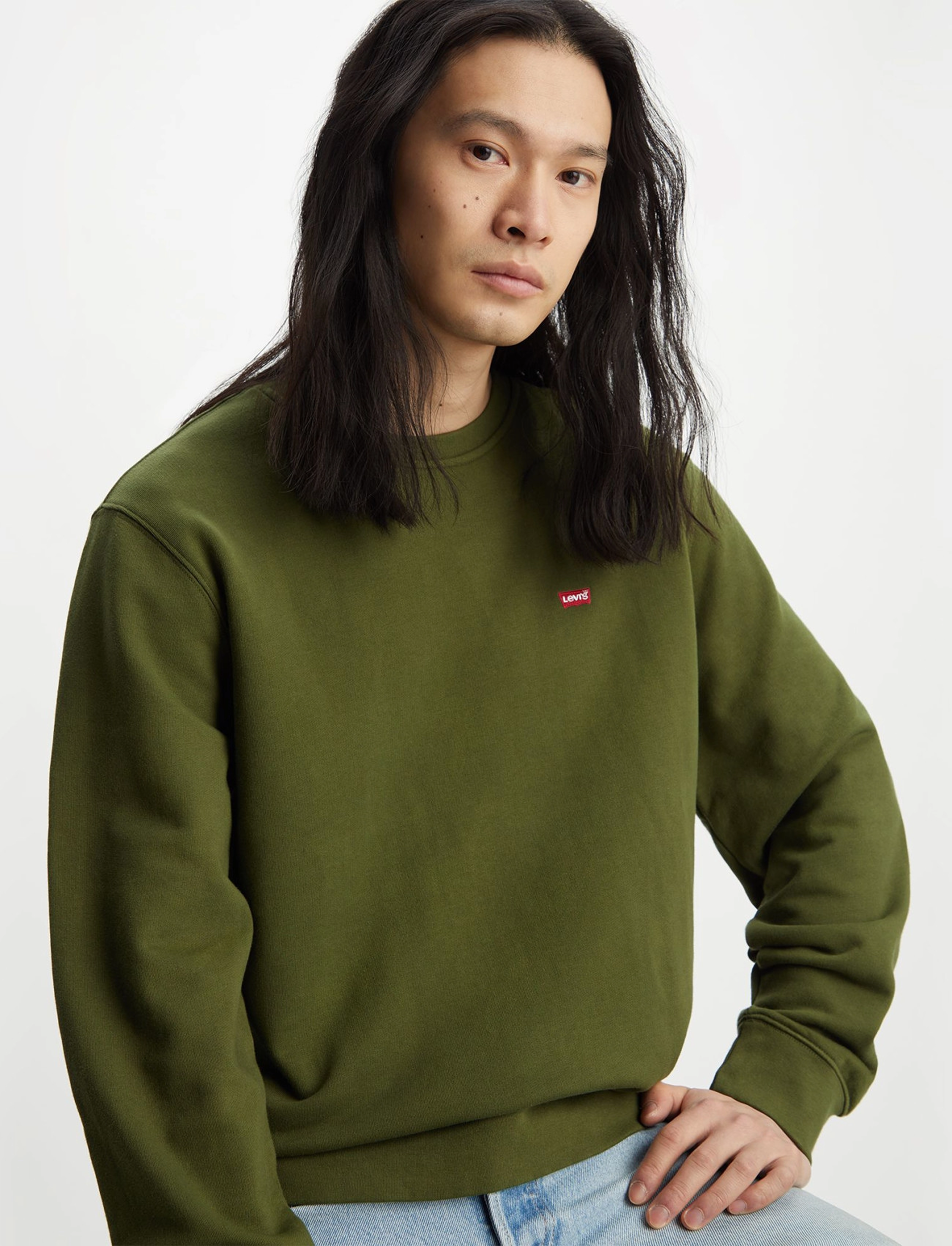 LEVI´S Men - NEW ORIGINAL CREW SEA MOSS - greens - 5