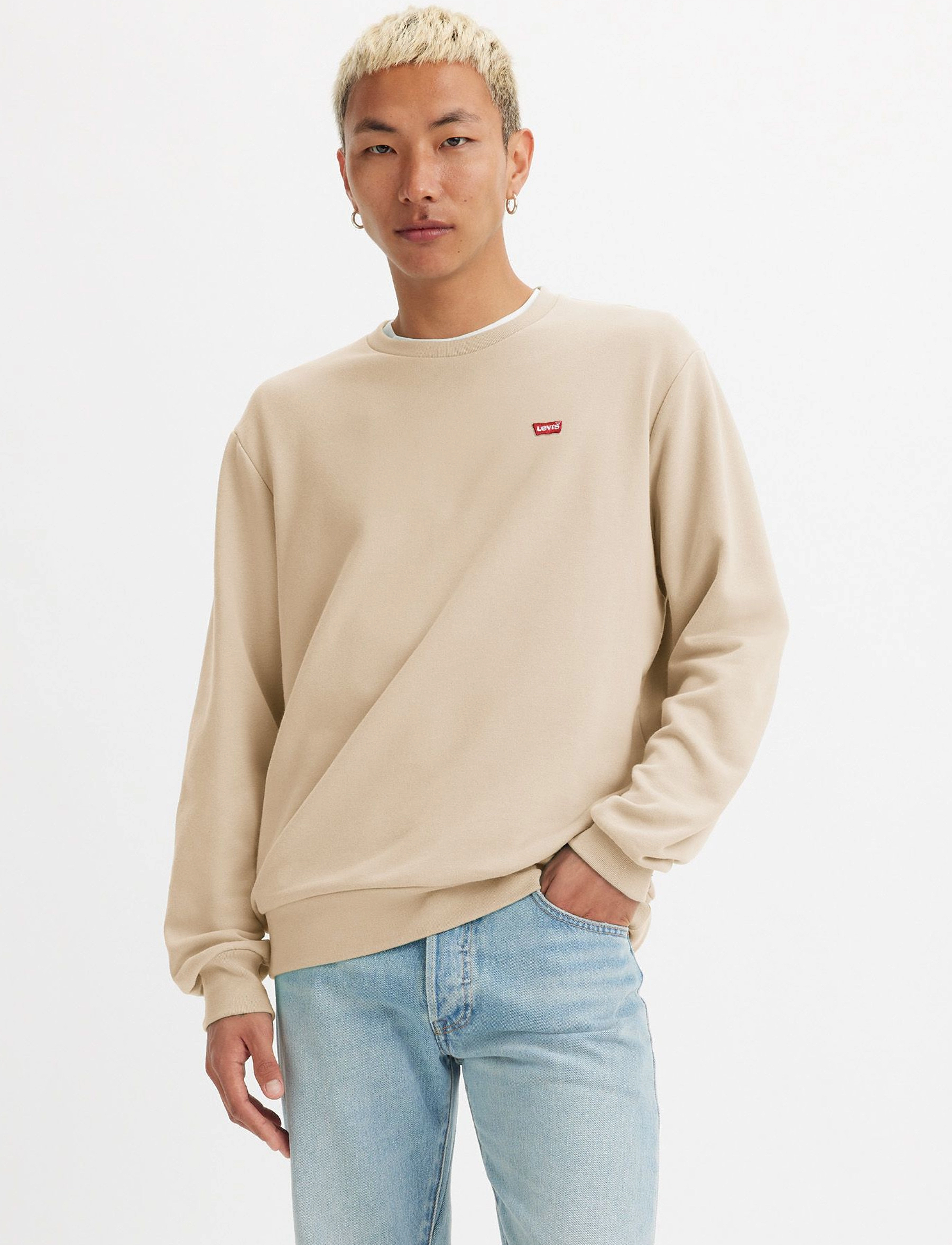 Levi's® - THE ORIGINAL HM CREW FOG FRENC - nach stil kaufen - fog - 3
