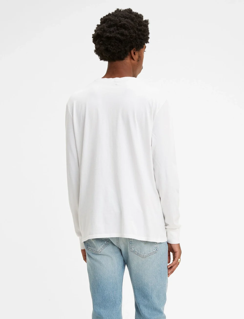 Levi's® - LS STD GRAPHIC TEE HM LS WHITE - langärmelig - neutrals - 3