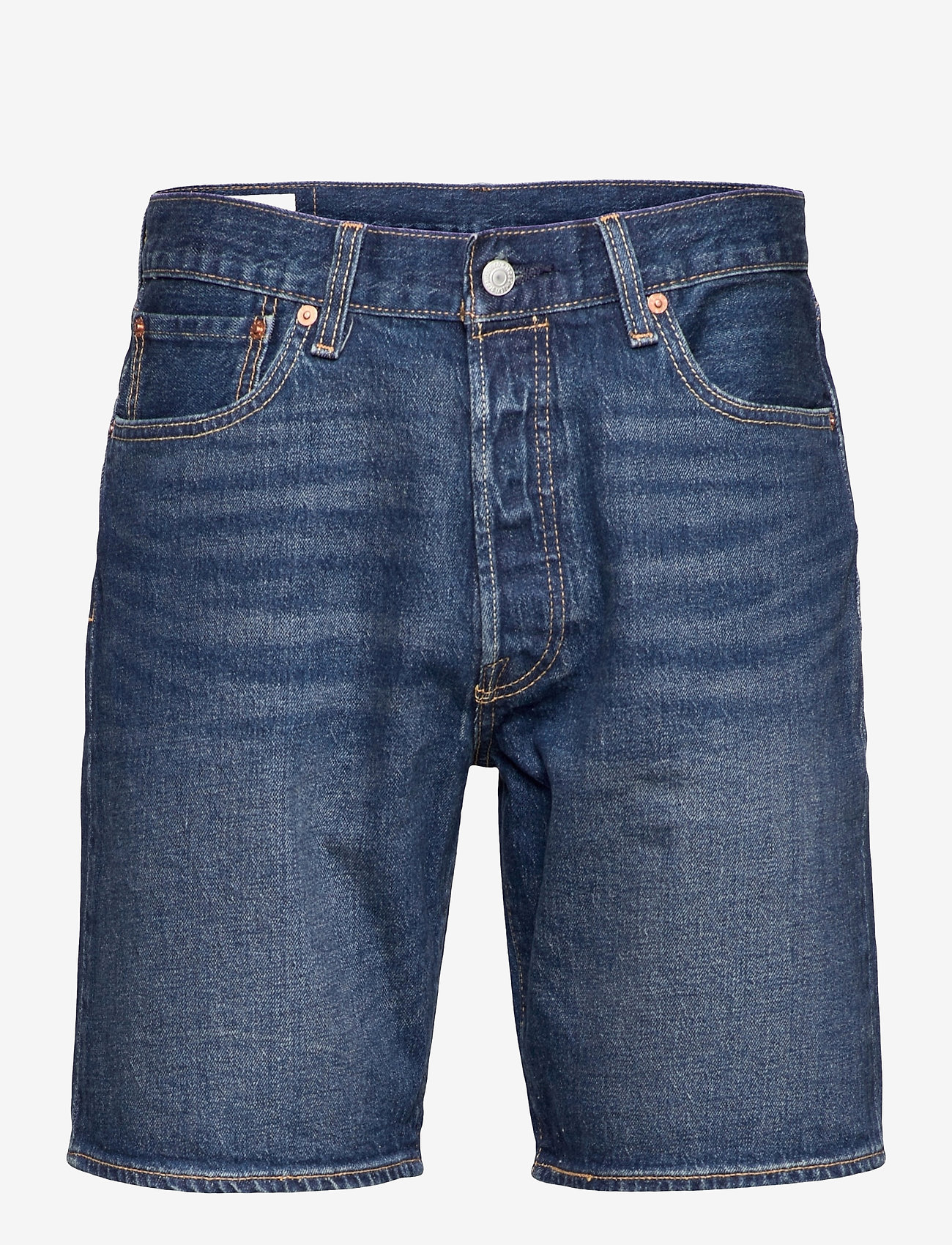 LEVI´S Men - 501 HEMMED SHORT FIRE GOIN SHO - jeansshorts - med indigo - flat finish - 0