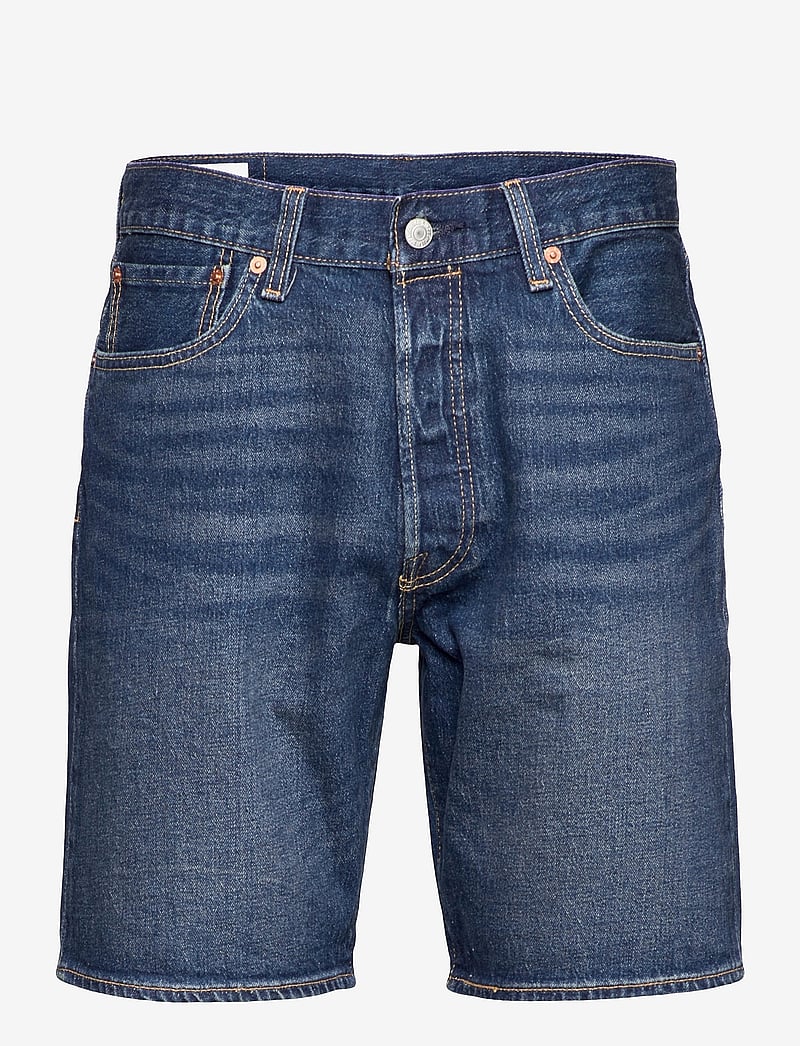 Levi's® - 501 HEMMED SHORT FIRE GOIN SHO - farkkushortsit - med indigo - flat finish - 1