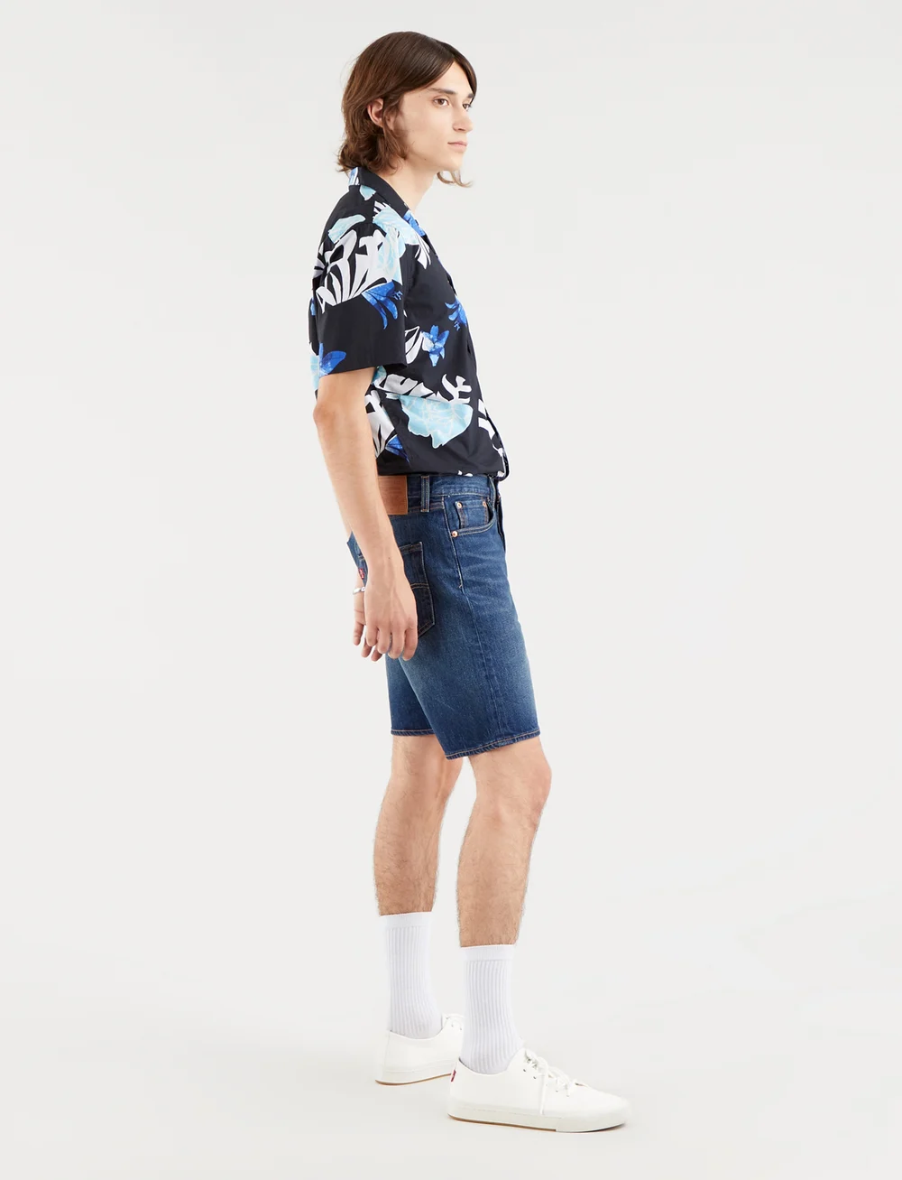 Levi's® - 501 HEMMED SHORT FIRE GOIN SHO - jeans shorts - med indigo - flat finish - 3