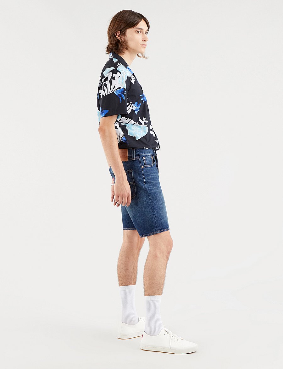 Levi's® - 501 HEMMED SHORT FIRE GOIN SHO - lühikesed teksapüksid - med indigo - flat finish - 3