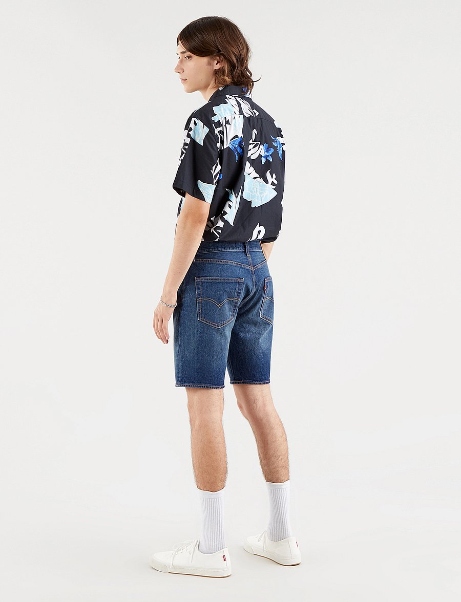Levi's® - 501 HEMMED SHORT FIRE GOIN SHO - lühikesed teksapüksid - med indigo - flat finish - 4