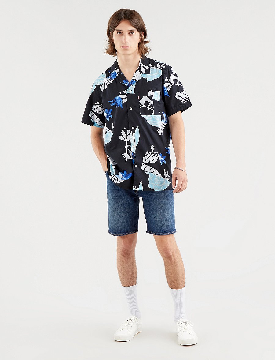 Levi's® - 501 HEMMED SHORT FIRE GOIN SHO - lühikesed teksapüksid - med indigo - flat finish - 5