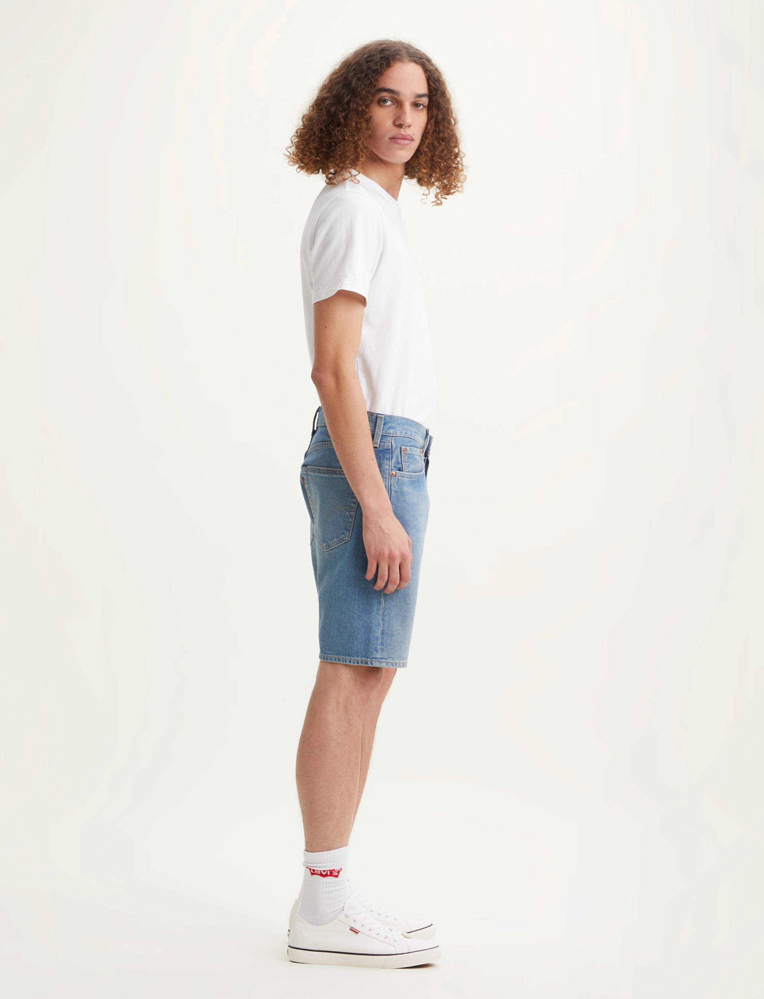 LEVI´S Men - 501 HEMMED SHORT MOUNTAIN LIFE - light indigo - worn in - 3
