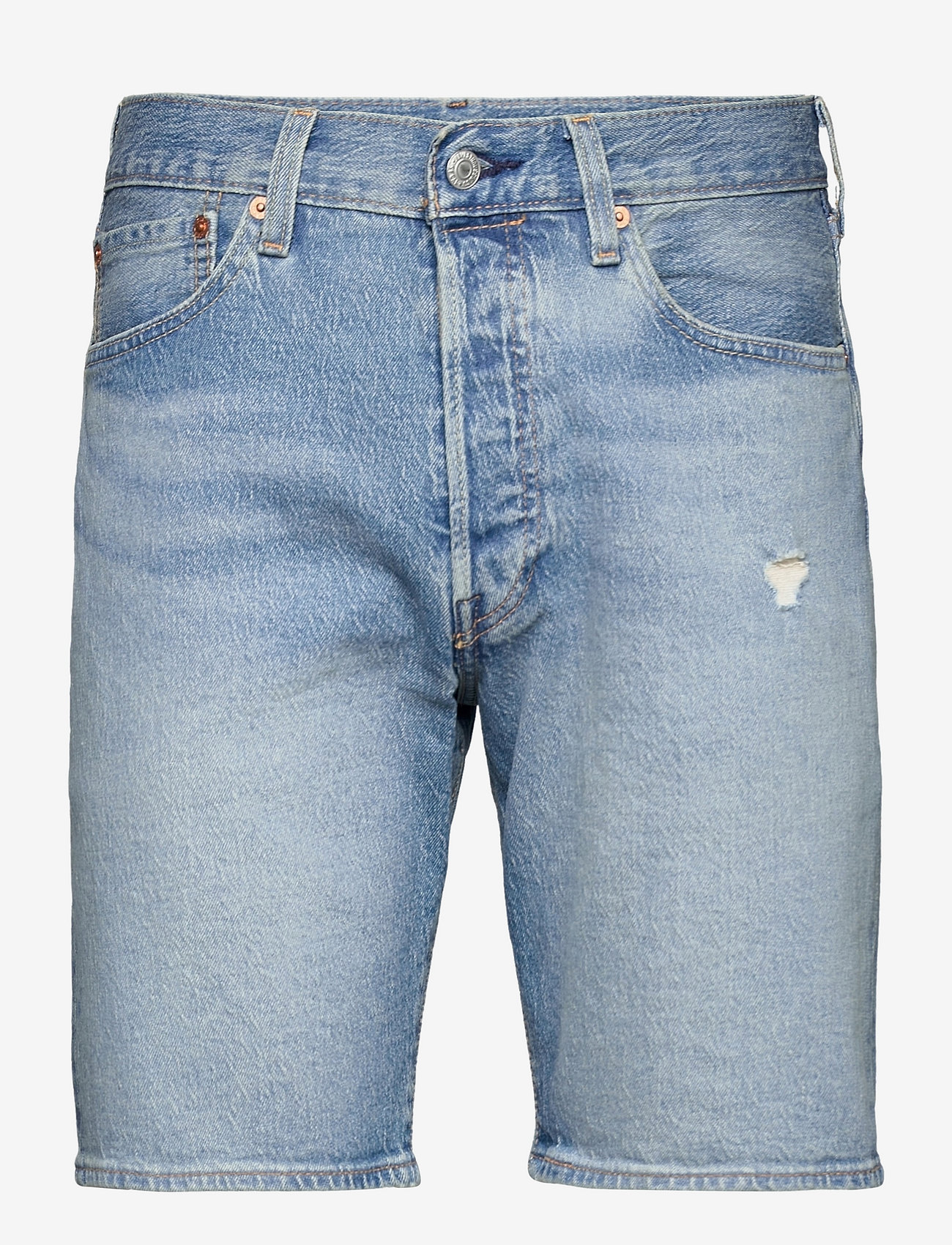 LEVI´S Men - 501 HEMMED SHORT BLEU EYES LIT - light indigo - worn in - 0