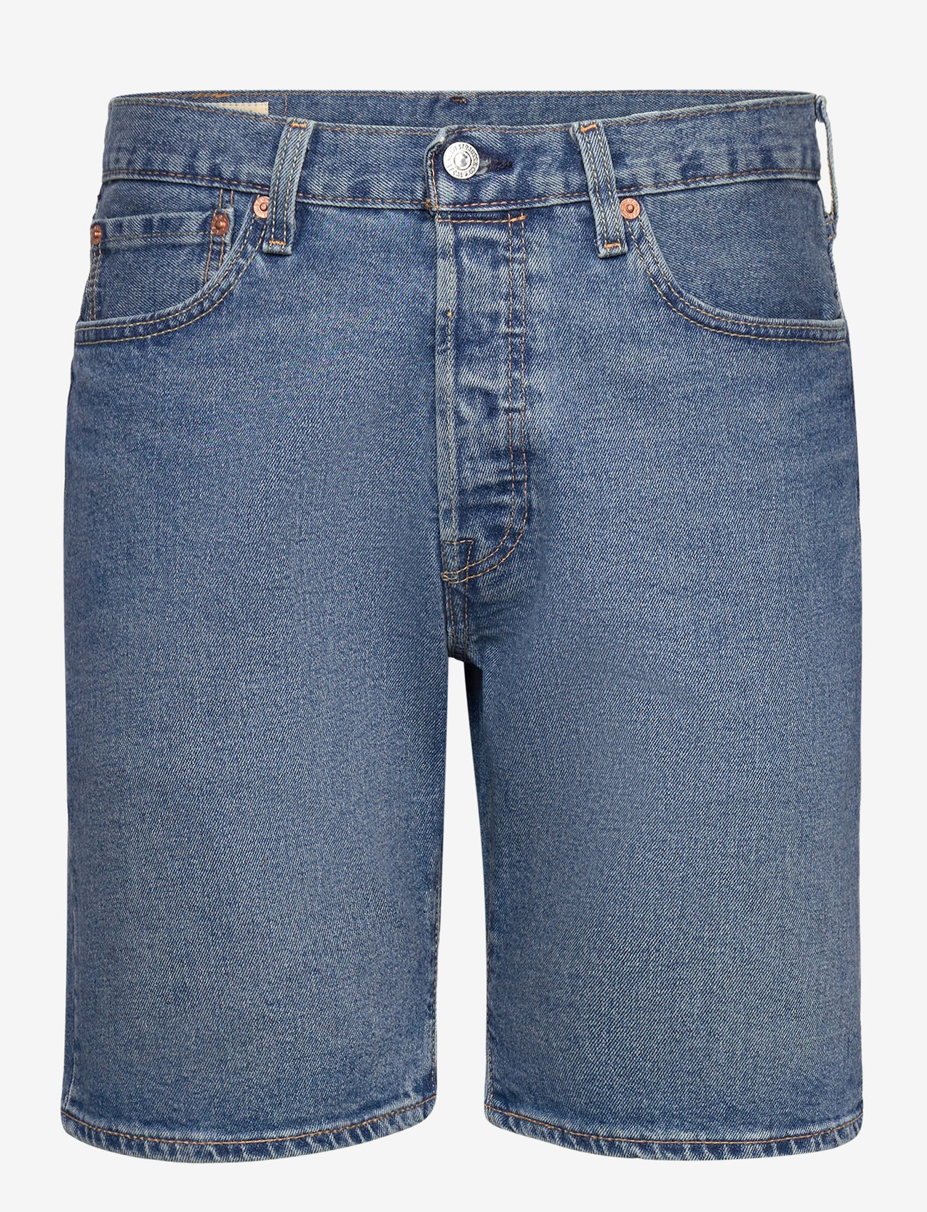 Levi's® - 501 ORIGINAL SHORTS 9AM ON BAT - jorts - med indigo - worn in - 1