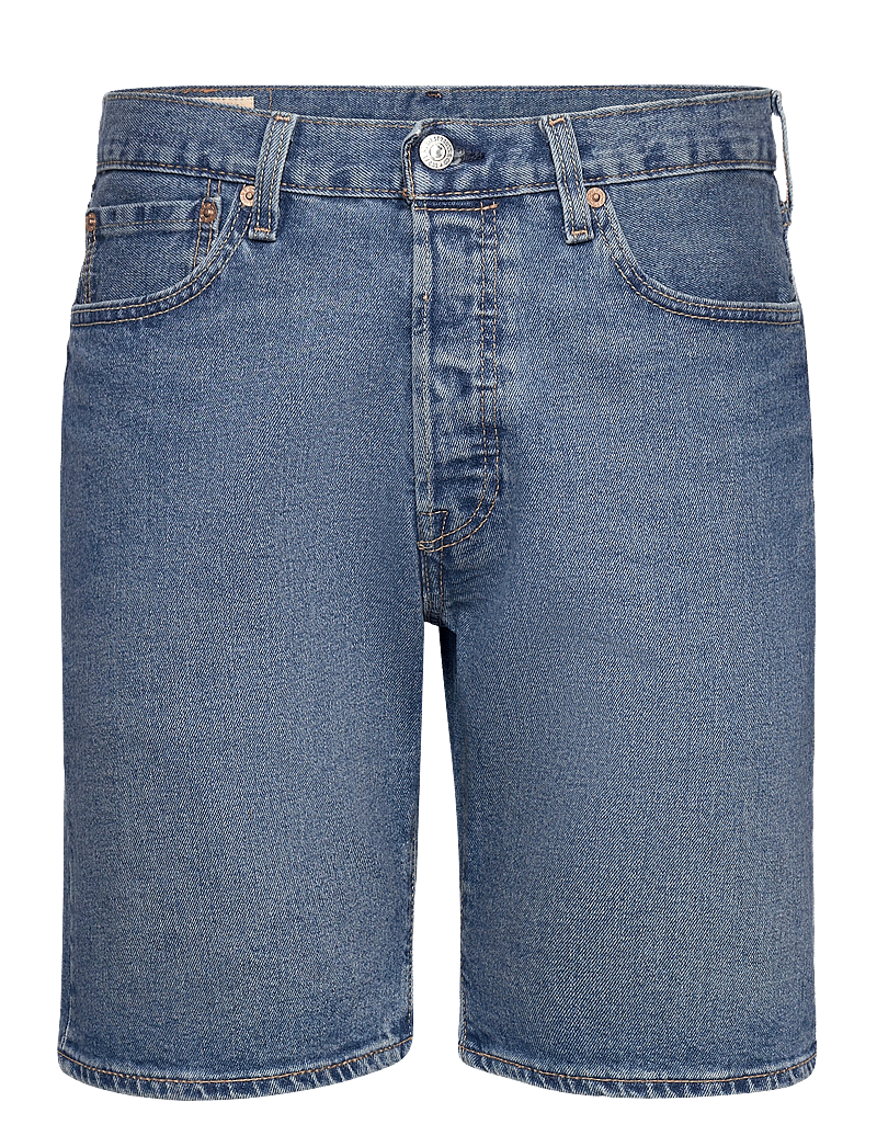 Levi's® - 501 ORIGINAL SHORTS 9AM ON BAT - jorts - med indigo - worn in - 1