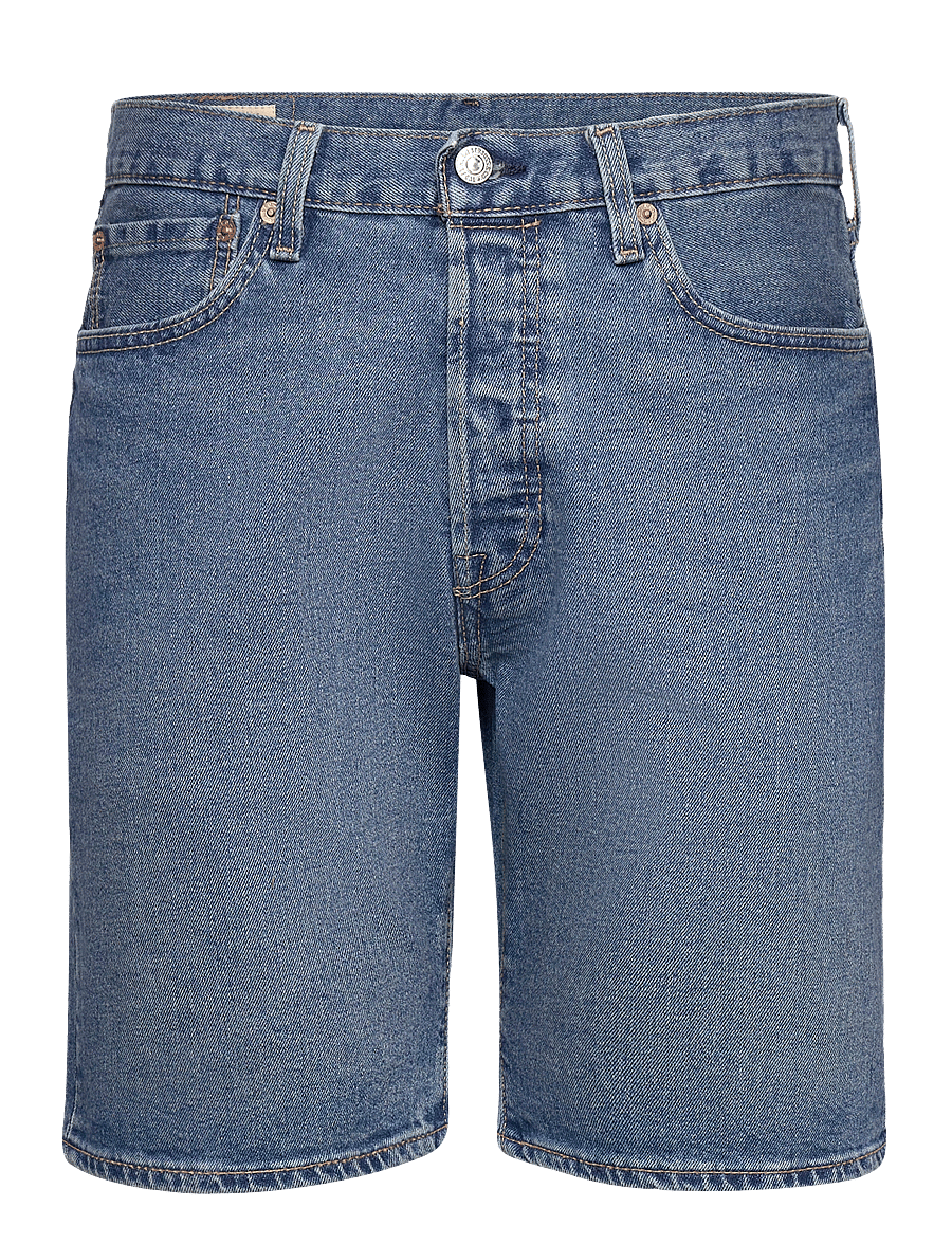 Levi's® - 501 ORIGINAL SHORTS 9AM ON BAT - jeans shorts - med indigo - worn in - 1
