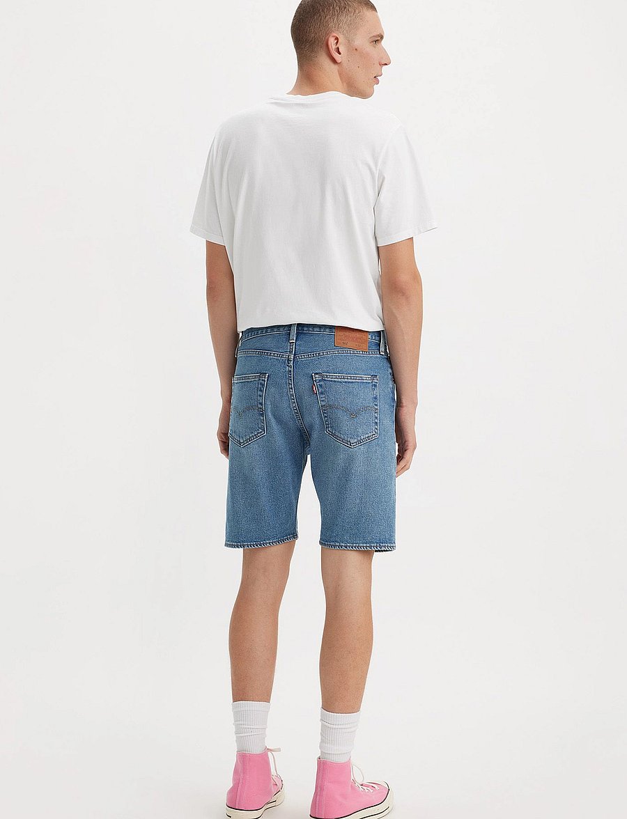 Levi's® - 501 ORIGINAL SHORTS 9AM ON BAT - jeans shorts - med indigo - worn in - 4