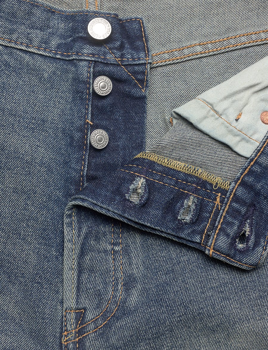 Levi's® - 501 ORIGINAL SHORTS 5PM IN THE - jorts - dark indigo - worn in - 5